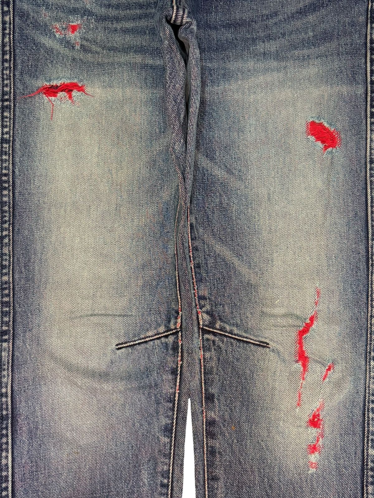 Ksubi Vintage Japanese Brand Faded Wash Distressed Jeans Size 29" - 3 Thumbnail