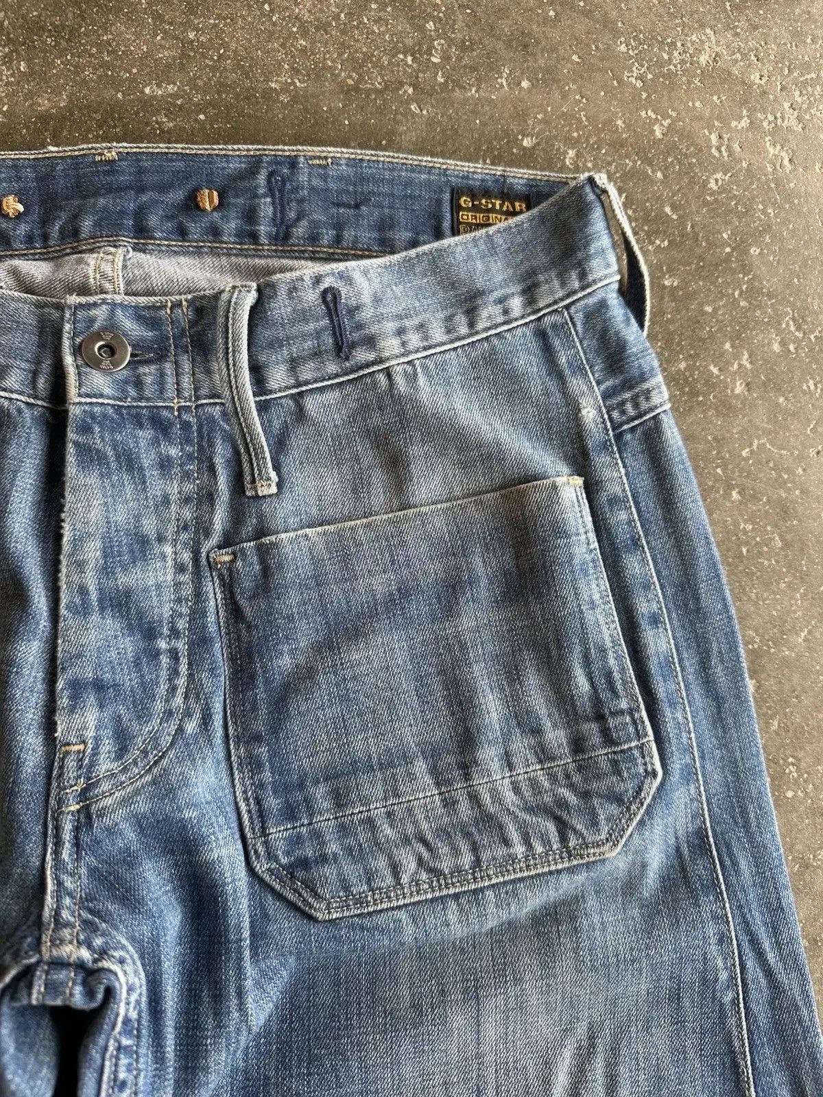 Vintage SICKS 💥💥 VINTAGE G-STAR RAW DENIM SAILOR PANTS Size US 31 - 6 Thumbnail