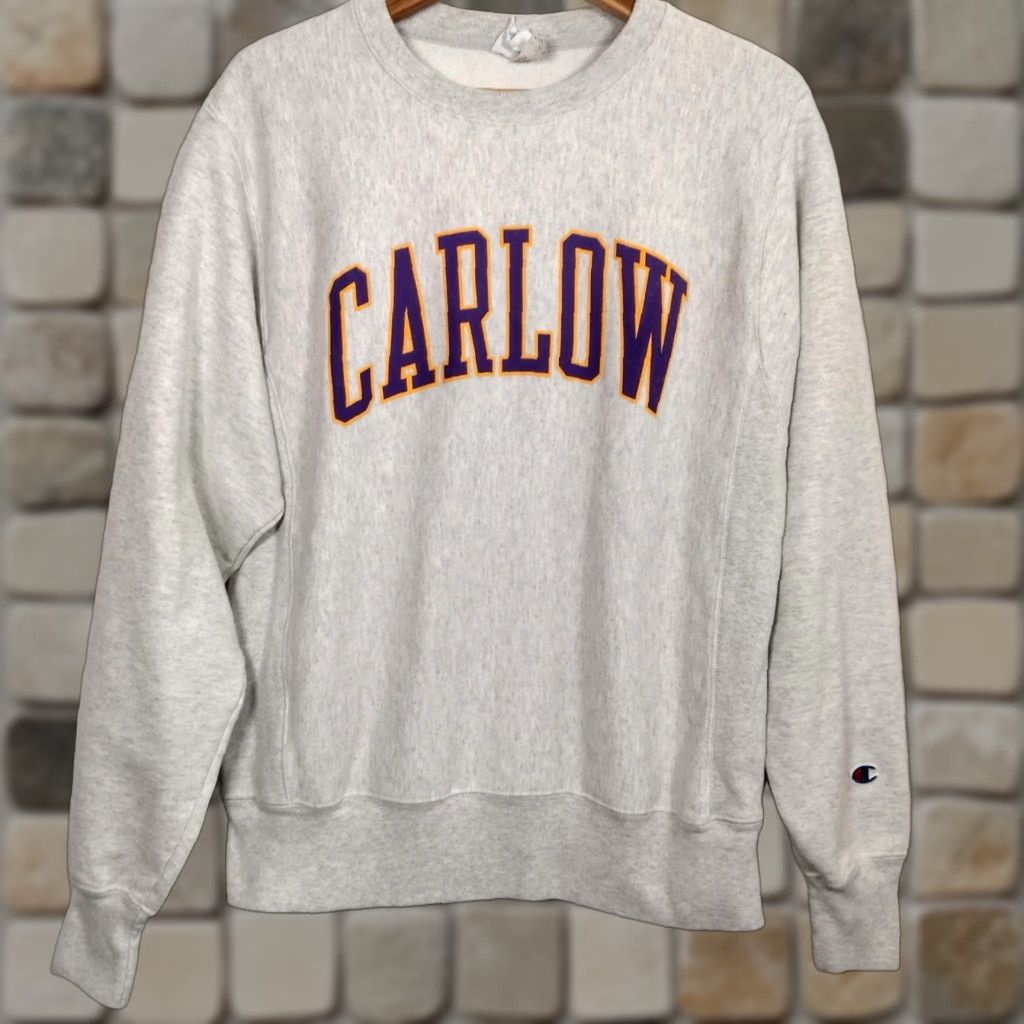 Champion VINTAGE Champion Reverse Weave Sweatshirt Carlow University Pennsylvania Small Crew Neck Mens Size US S / EU 44-46 / 1 - 1 Thumbnail