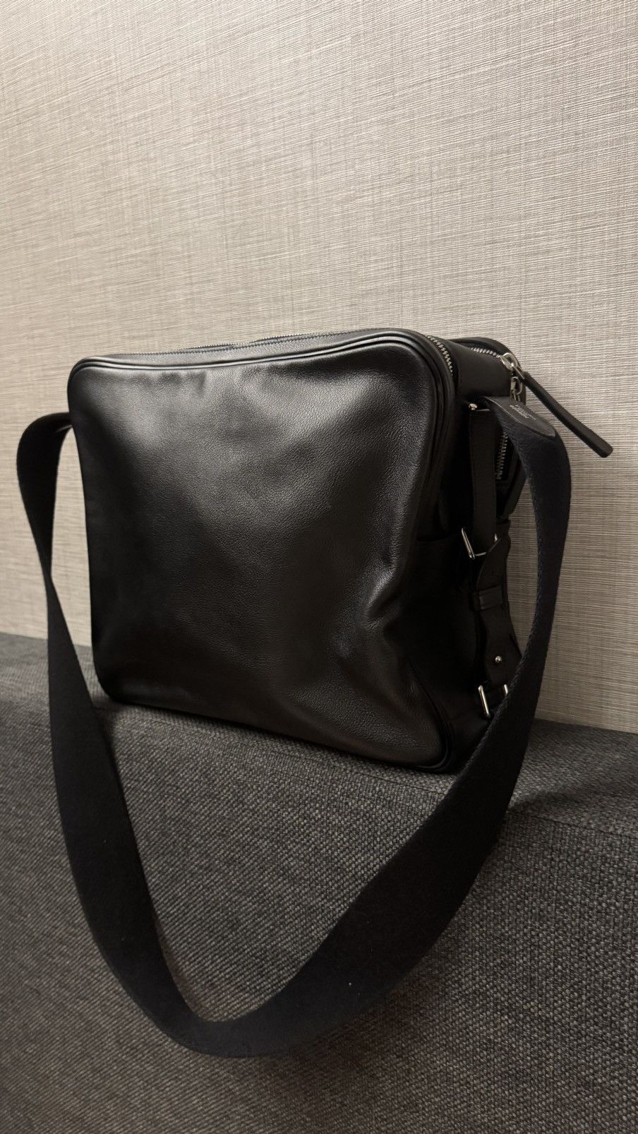 Hermes Hermes Habdo Reporter Black Shoulder Bag Size ONE SIZE - 8 Thumbnail