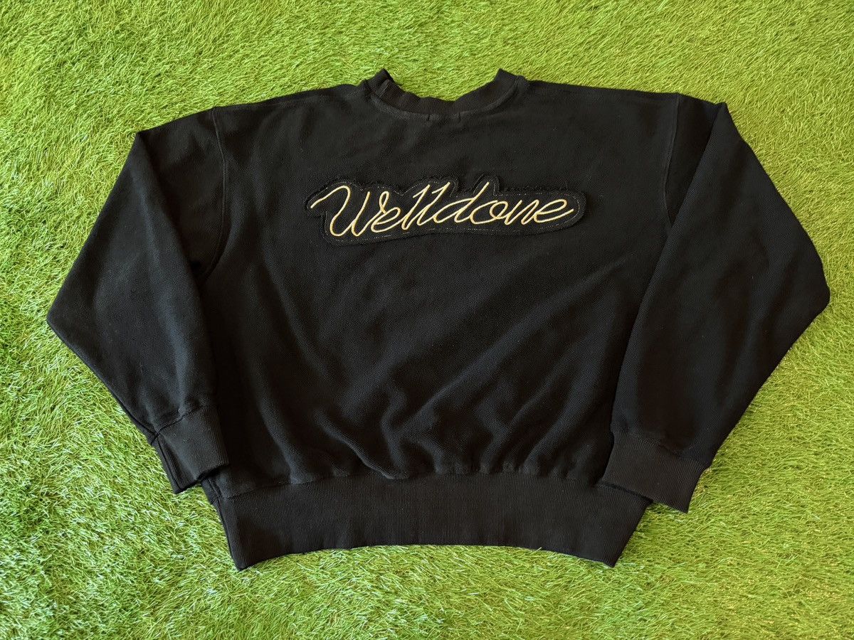 WE11DONE We11done Welldone Full Embroidery Sweatshirt Sweater Cropped Size US M / EU 48-50 / 2 - 1 Thumbnail