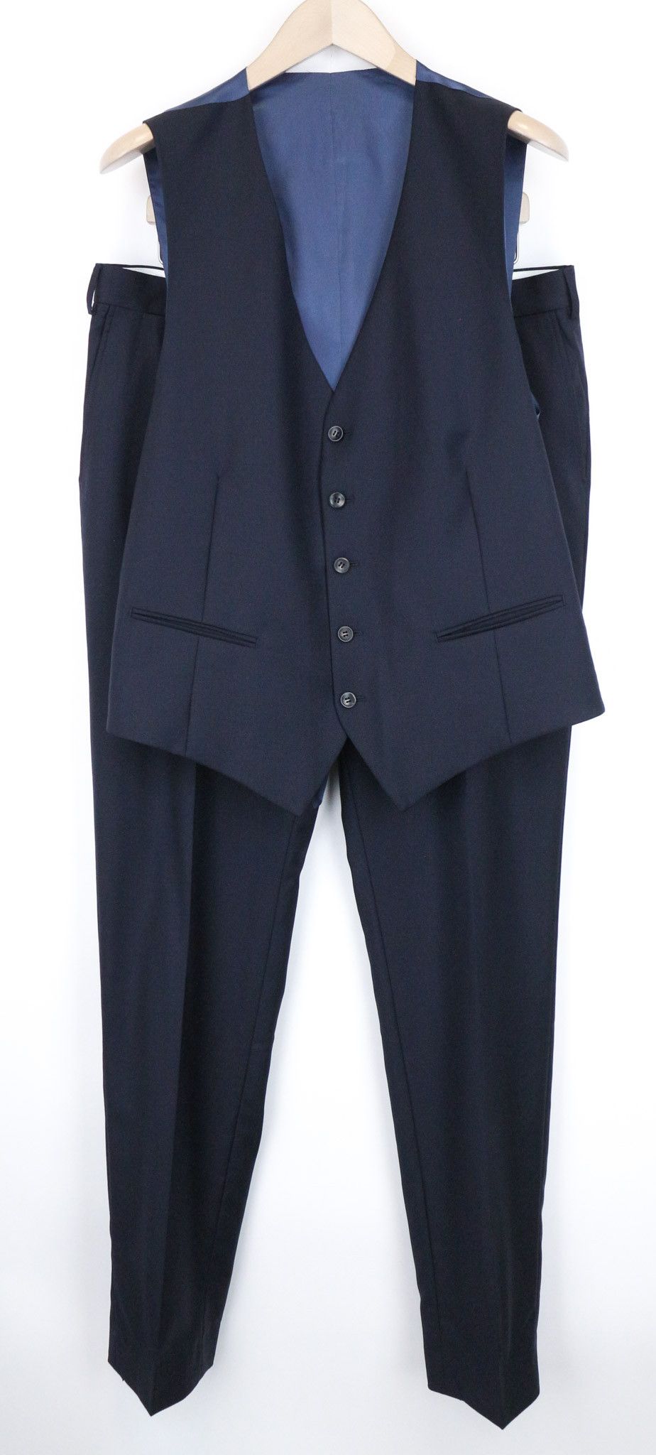 Suitsupply FERRARA UK44L Navy Wool Slim Suit 75239 Size 44L - 1 Thumbnail