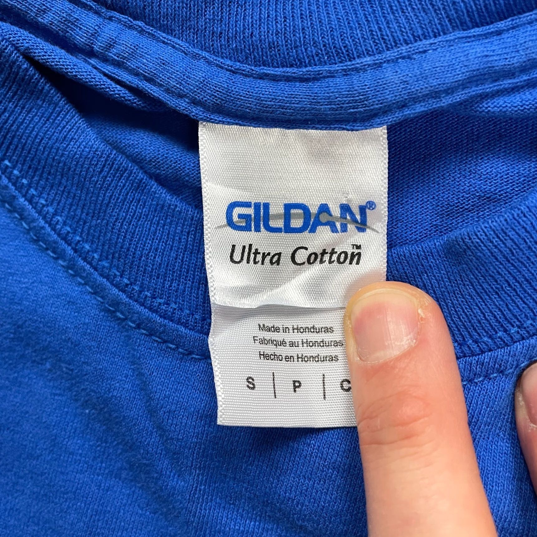 Gildan Gildan Ultra Cotton Christmas T-Shirt Unisex Small Blue Graphic Long Sleeve Size US S / EU 44-46 / 1 - 6 Thumbnail