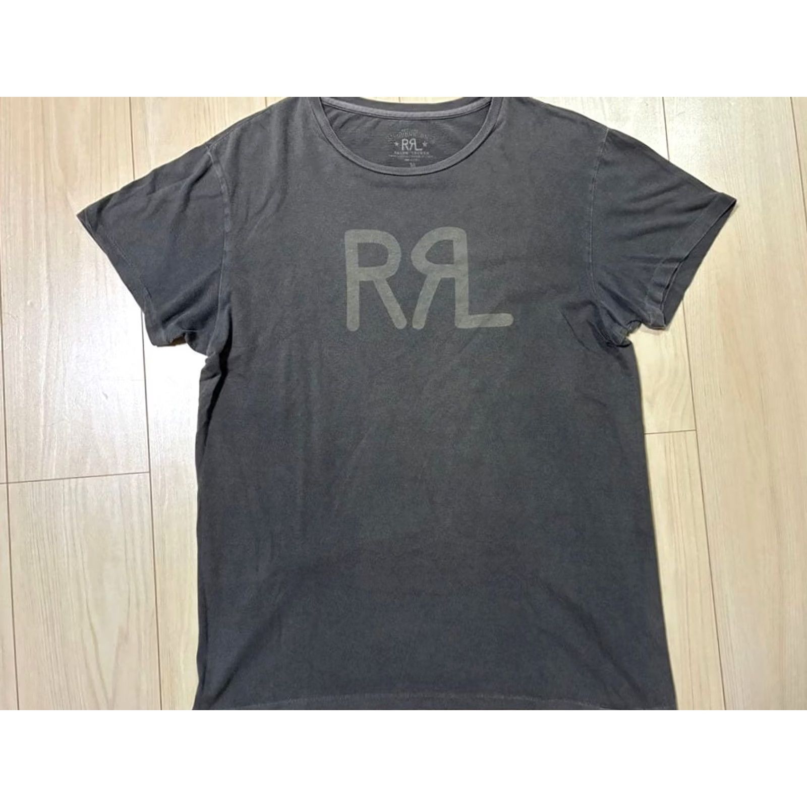 Ralph Lauren RRL Ralph Lauren Logo Graphic T-Shirt Short Sleeve Men Charcoal M Used Size US M / EU 48-50 / 2 - 2 Thumbnail