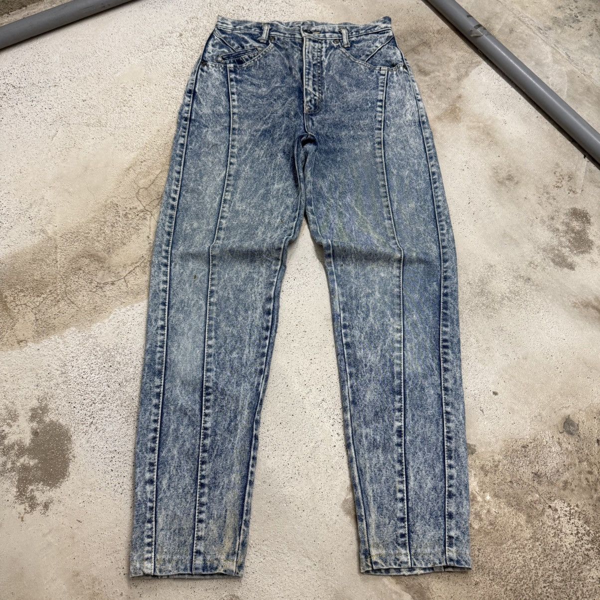 Japanese Brand Vintage High Waist Sweet Camel Bleached Design Denim Pants Size 26" / US 2 / IT 38 - 3 Thumbnail