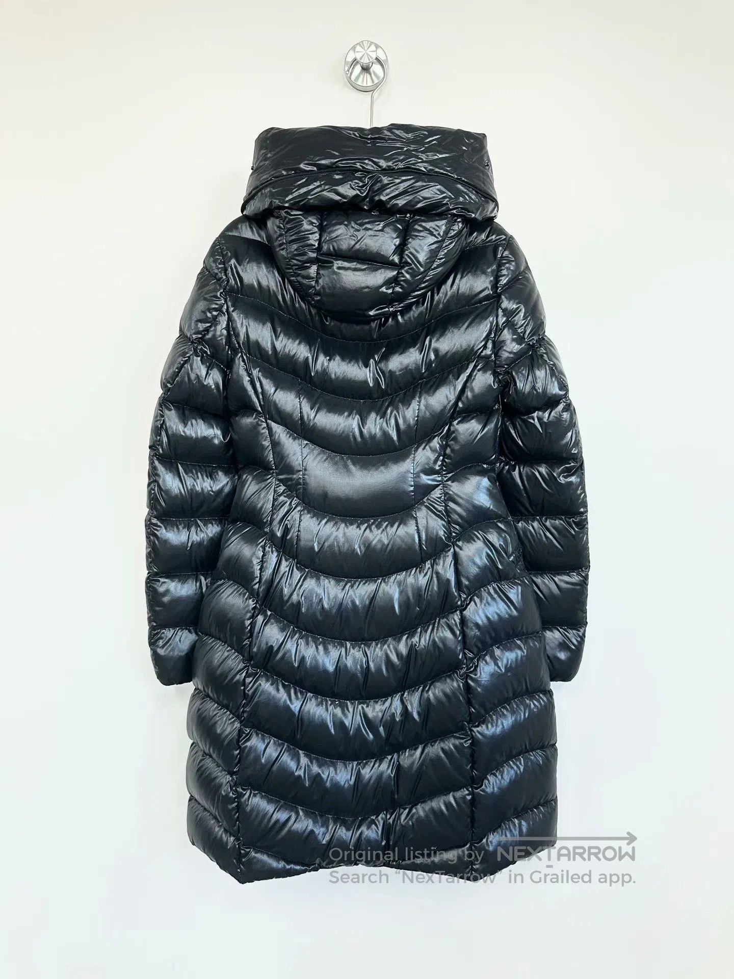 Moncler Moncler Black Zip-Up Hooded Long Down Jacket| Size US XS / EU 42 / 0 - 2 Thumbnail