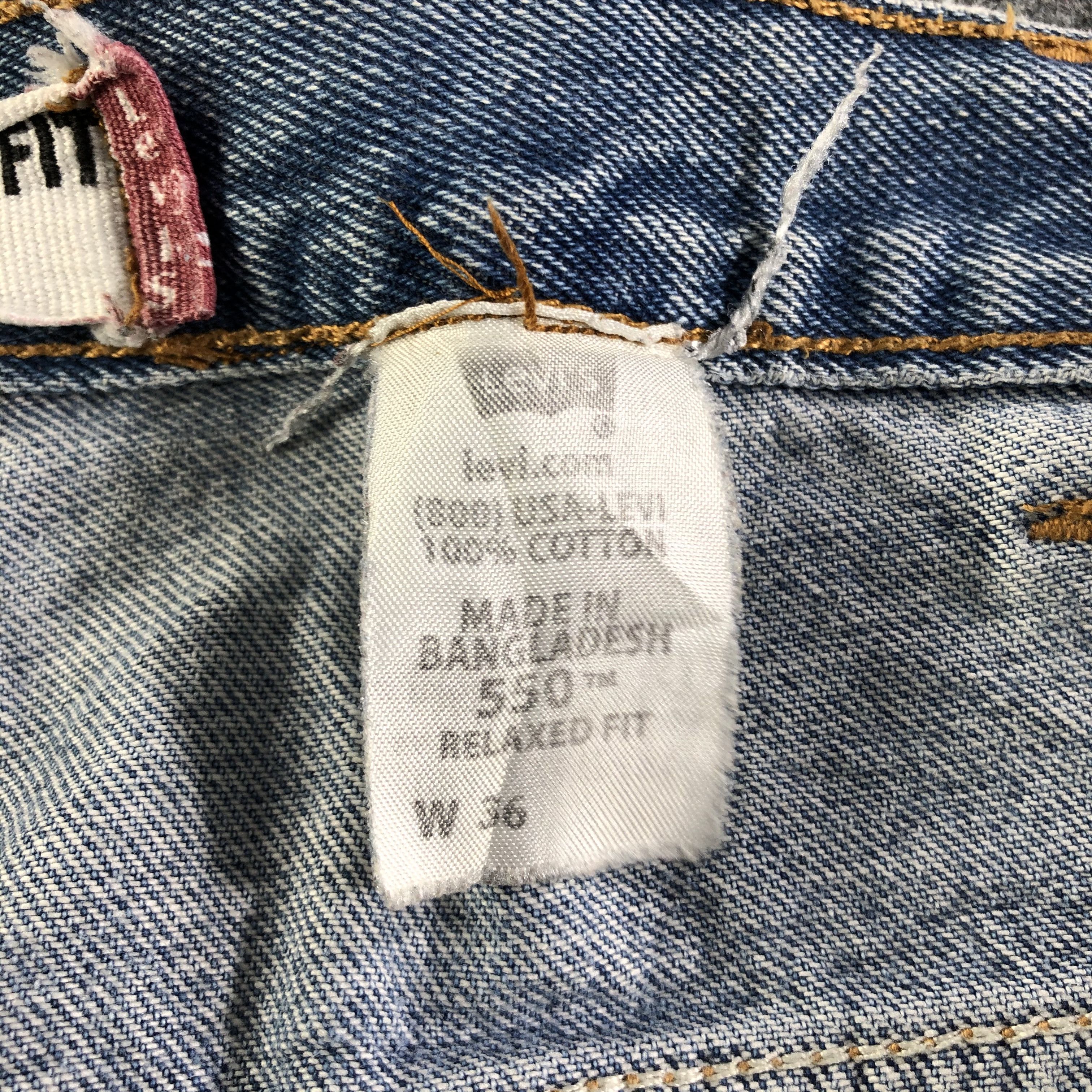 Levi's Vintage Blue Wash Levis 550 Jeans-J3161 Size US 37 - 11 Thumbnail