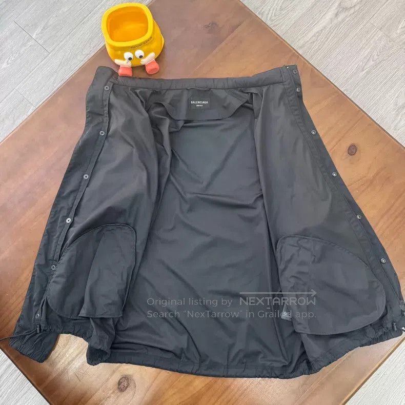 Balenciaga Balenciaga Coach Jacket Aged Black Blue Size US S / EU 44-46 / 1 - 5 Thumbnail