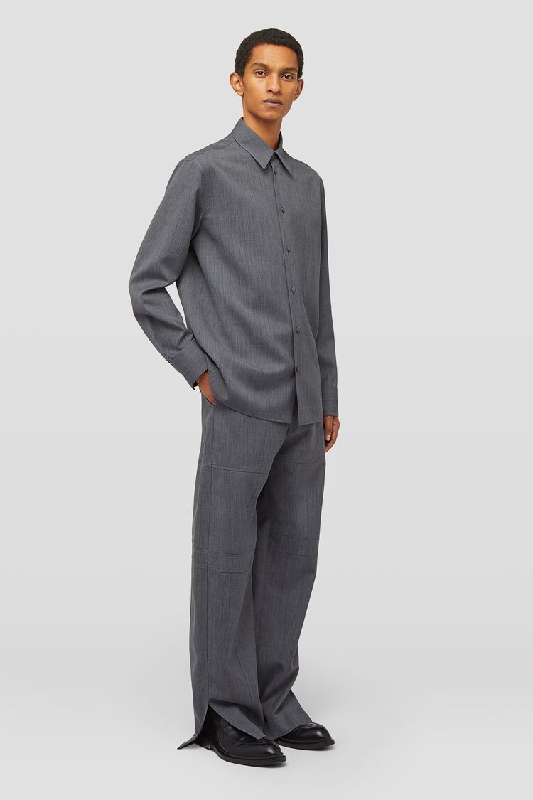 Jil Sander o1w1db11025 Shirt in Grey Size US L / EU 52-54 / 3 - 2 Thumbnail