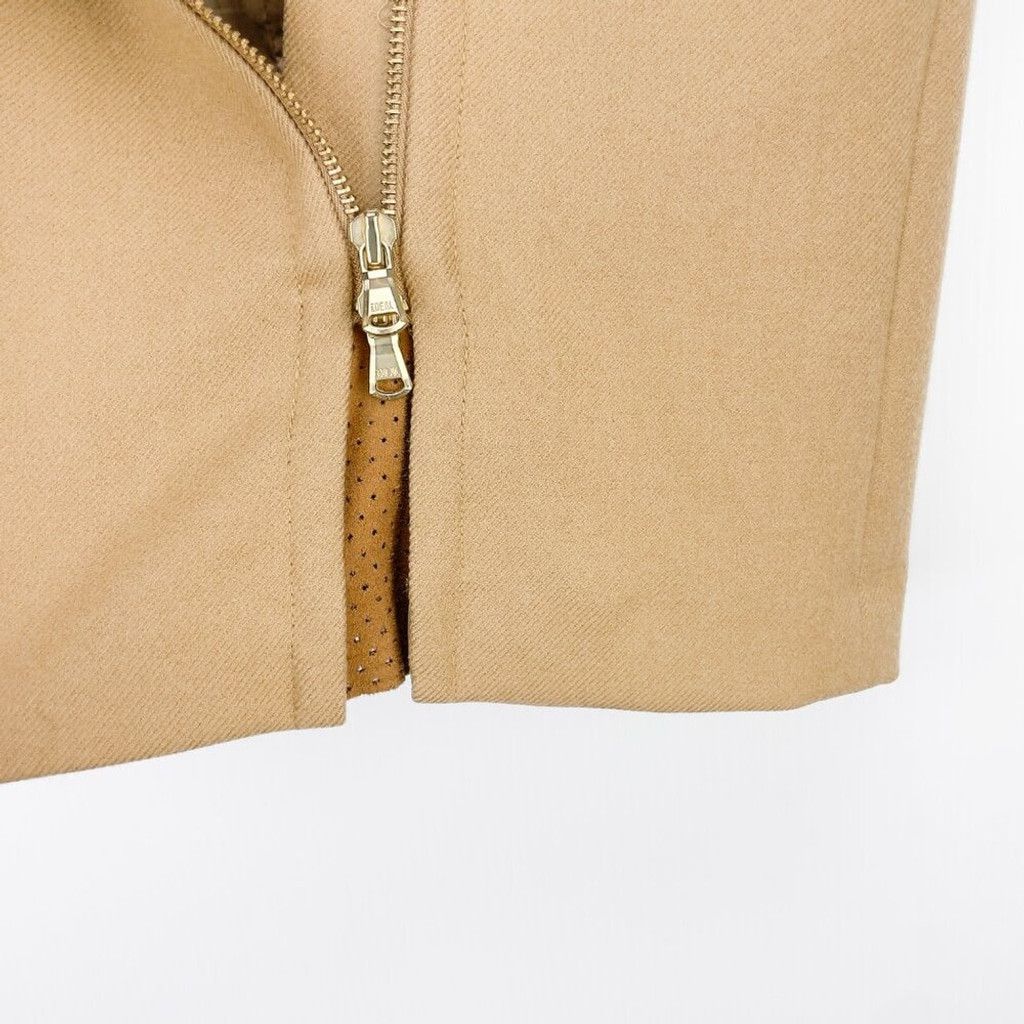 J.Crew J.CREW Office Pencil Skirt Assymetrical Zip Camel Tan sz 6 Size 28" / US 6 / IT 42 - 9 Thumbnail
