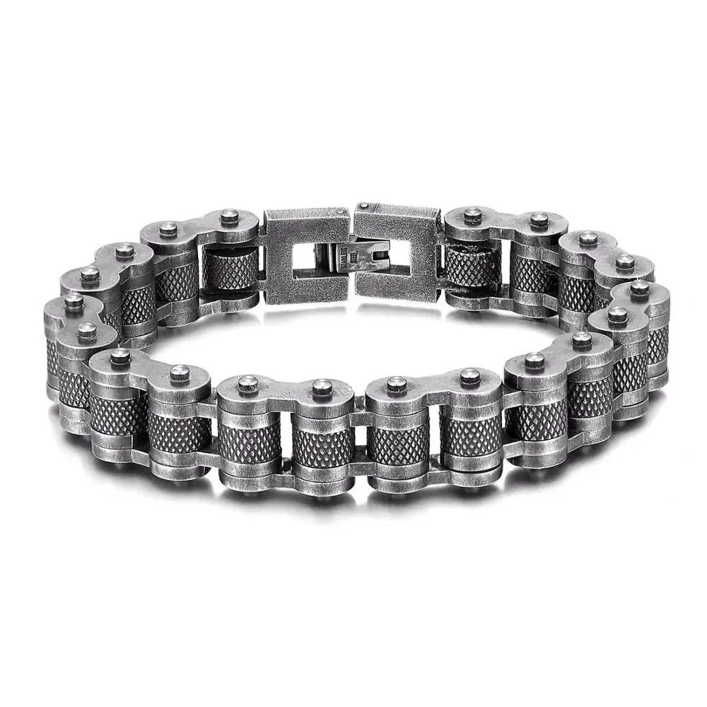 Other Biker Chain Link Bracelet Stainless Steel Punk Gift For Him Size ONE SIZE - 11 Thumbnail