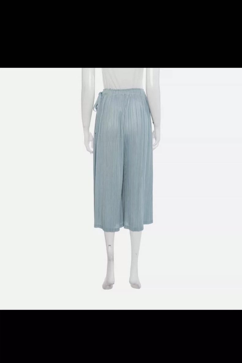 Issey Miyake Issey Miyake size:2 Light blue pleated trousers Size 22" - 3 Thumbnail