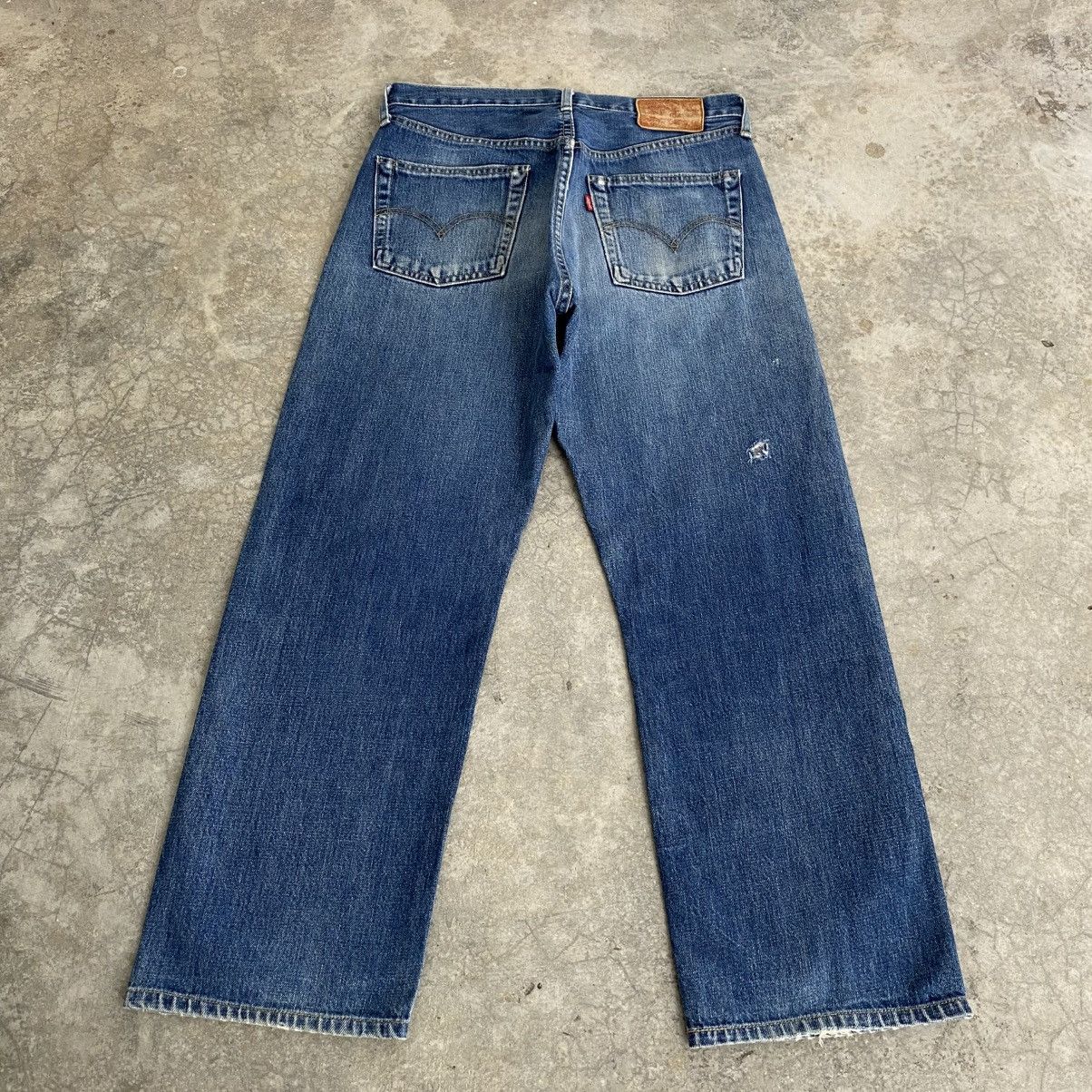 Levi's Vintage 90’s Levis 503B Big E Faded Blue Selvedge LVC Jeans Size US 30 / EU 46 - 8 Thumbnail