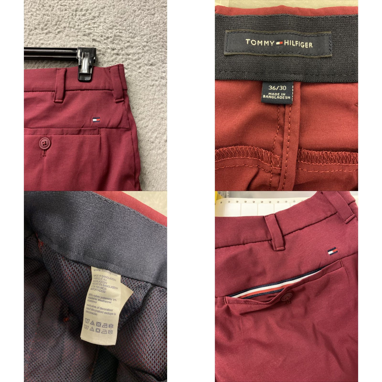 Tommy Hilfiger VINTAGE Tommy Hilfiger Men’s Dress Pants Tapered Fit Nylon 36x30 Formal City Wedding Size US 36 / EU 52 - 8 Thumbnail