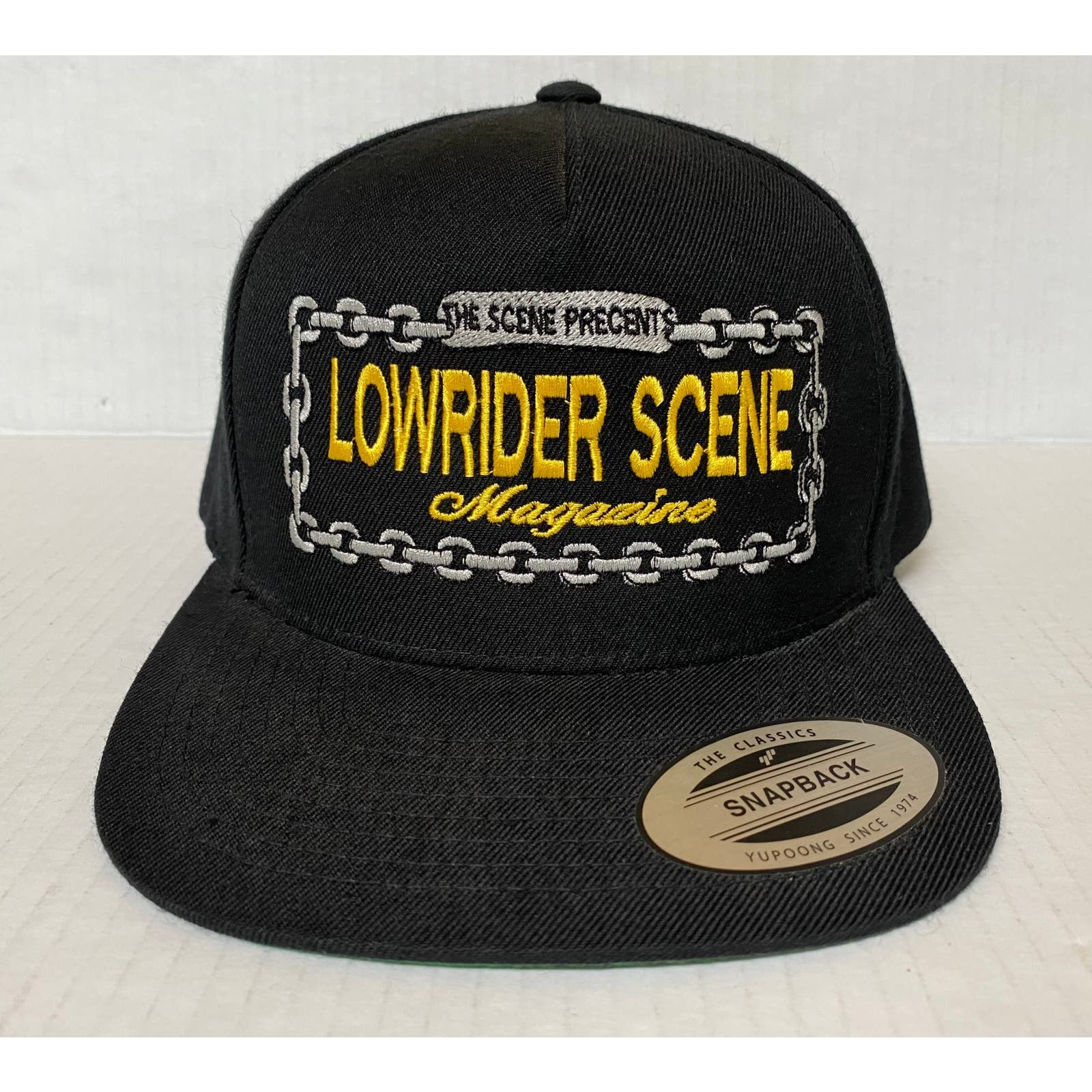 Lowrider Scene Magazine Yupoong Black Snapback Hat 952A