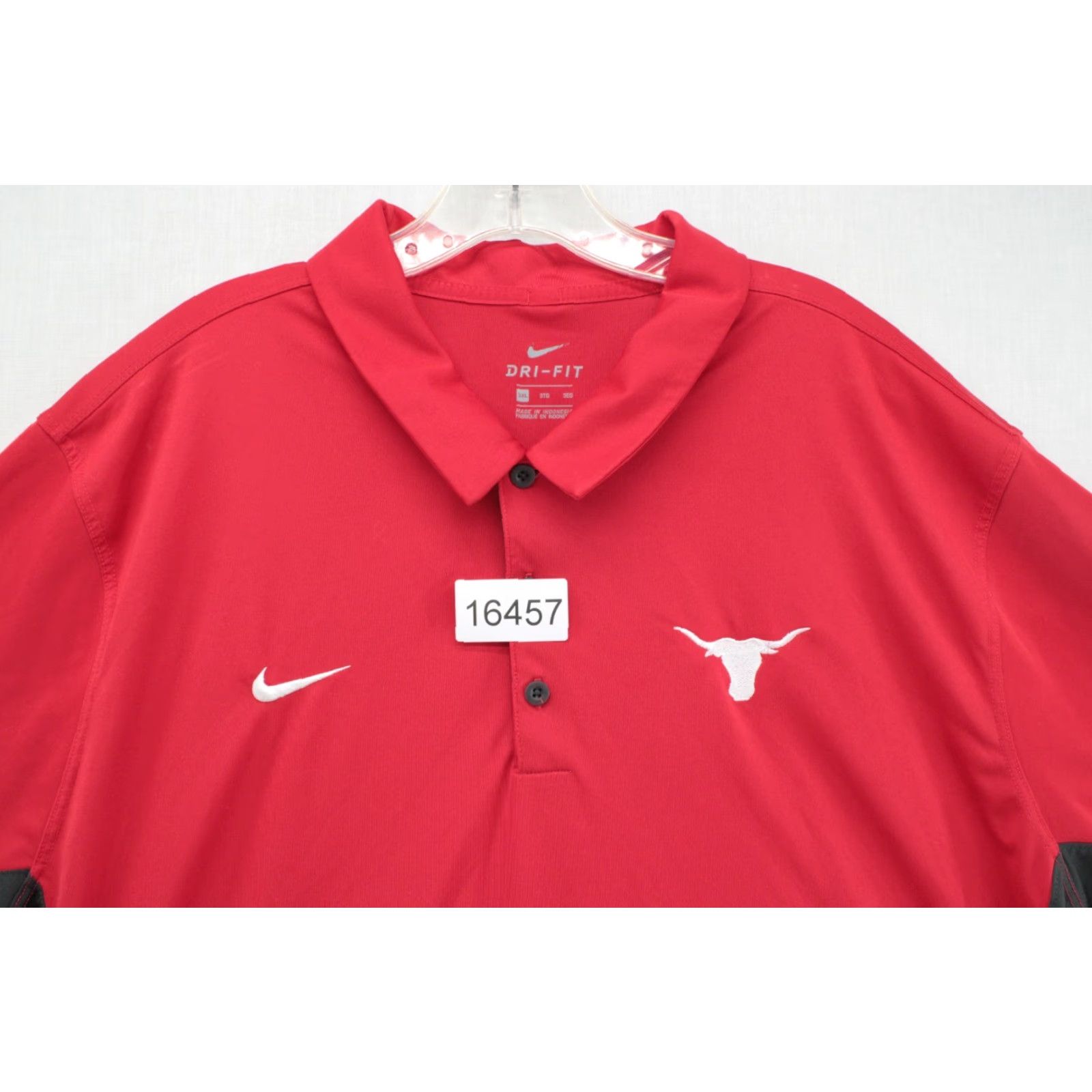 Nike Nike Polo Shirt Men’s 3XL Red Black Short Sleeves Texas Longhorn Dri-Fit Preppy Size US XXL / EU 58 / 5 - 7 Thumbnail