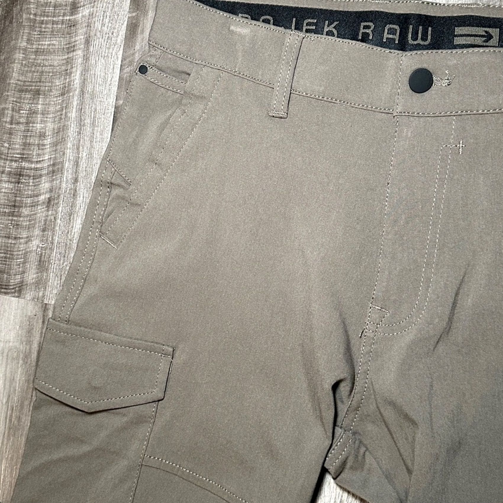 Vintage Projek Raw Bungee Flex Classic Fit Taupe Cargo Pants 30 Size US 30 / EU 46 - 6 Thumbnail