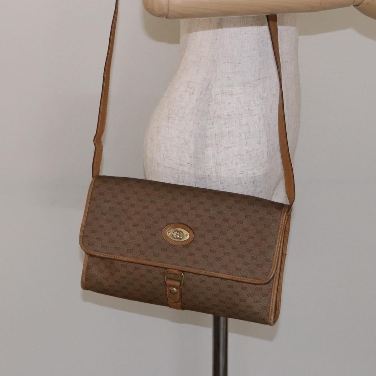 Gucci GUCCI Micro GG Supreme Shoulder Bag Pvc Beige Gold Size ONE SIZE - 24 Thumbnail