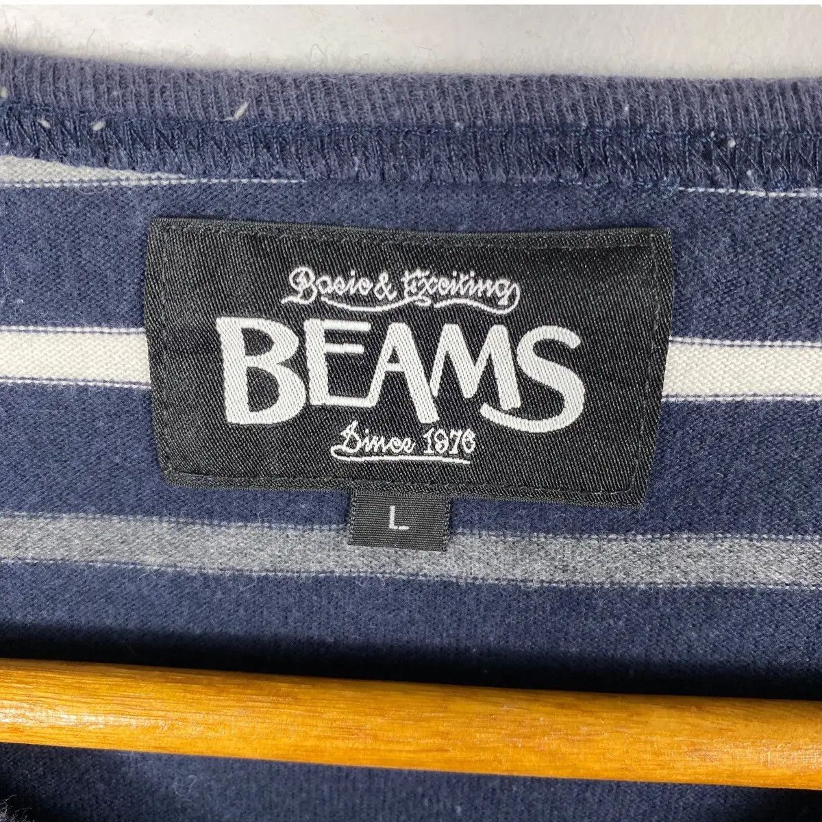Beams Japan Japanese Brand BEAMS Small Striped Tee Shirt Size US M / EU 48-50 / 2 - 5 Thumbnail