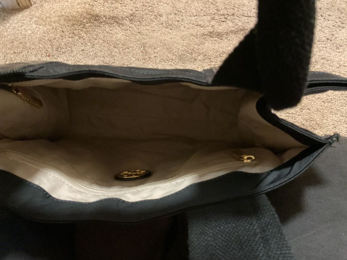 Tory Burch Tory Burch Black Nylon/Patent Small Ella Tote Size ONE SIZE - 6 Thumbnail