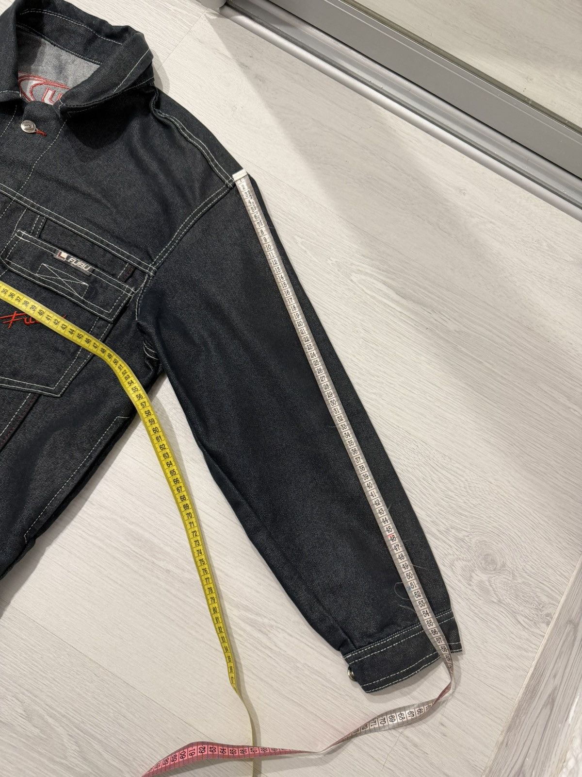 Fubu FUBU Y2K Denim Jacket Reflective Stitching Vintage Size M Size US M / EU 48-50 / 2 - 15 Thumbnail
