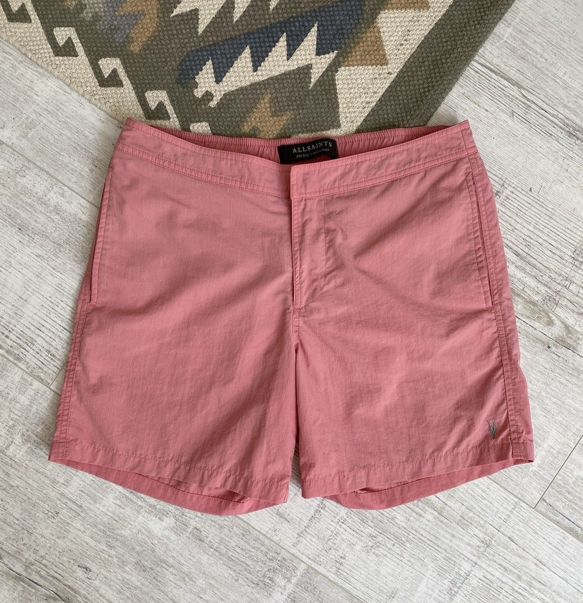Allsaints Allsaints Mens Nylon Pink Beach Casual Shorts Size S Size US 30 / EU 46 - 2 Thumbnail