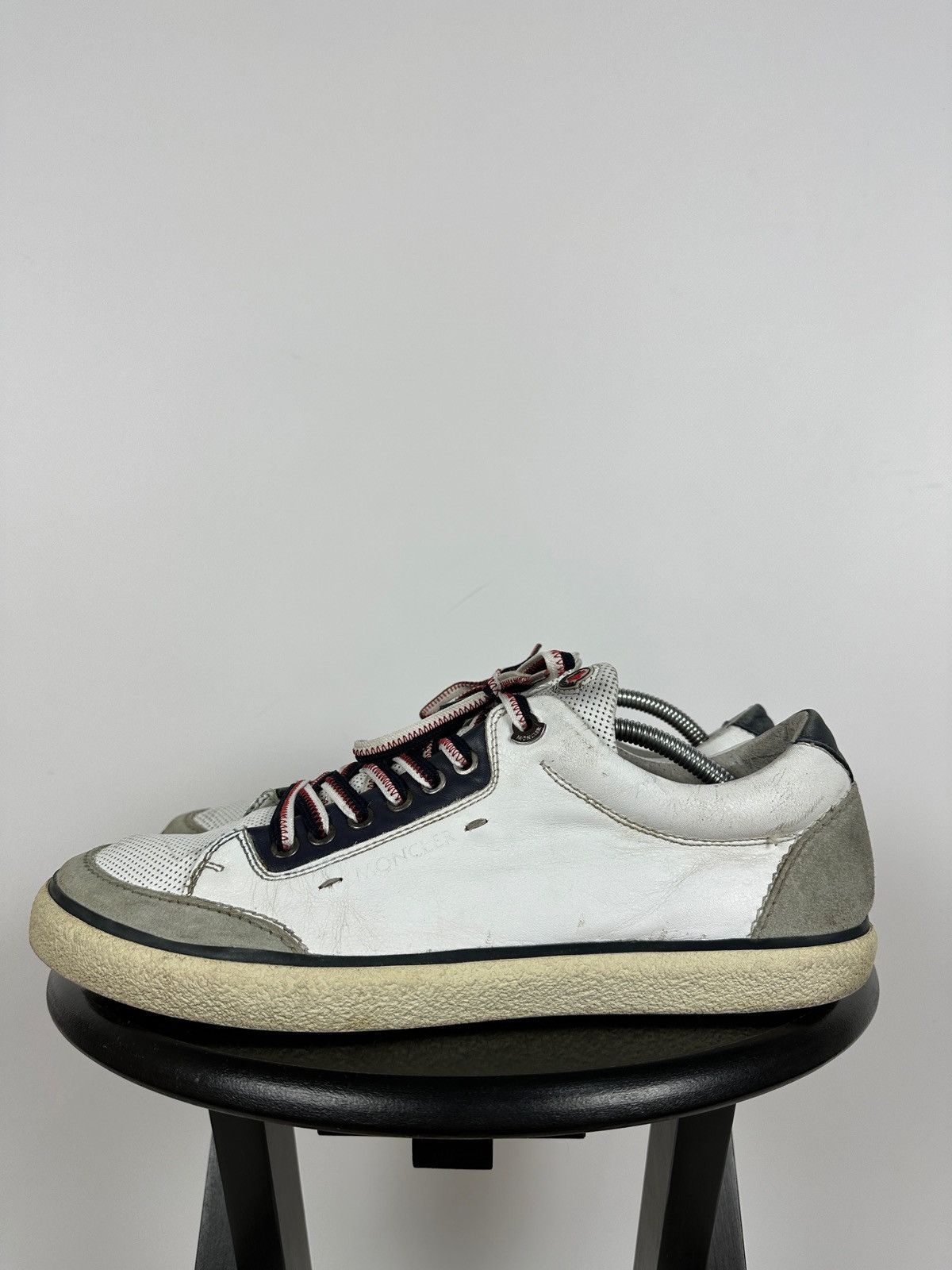 Moncler Moncler Academie Scarpa Leather Low Top Sneakers Size US 11 / EU 44 - 5 Thumbnail