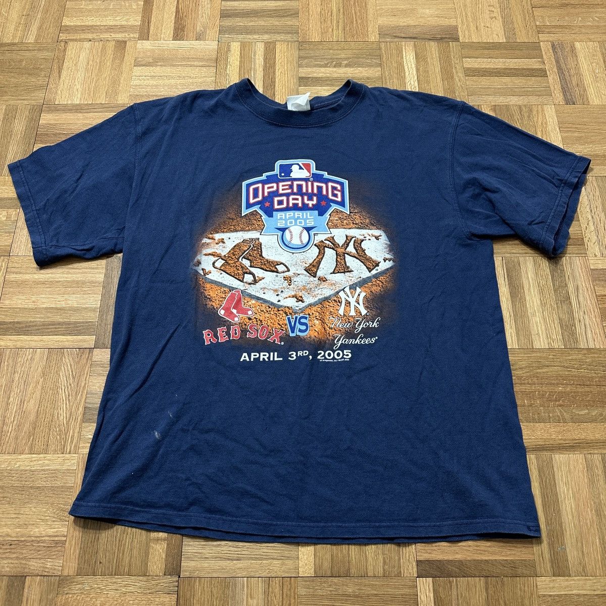 Lee MLB Opening Day 2005 Red Sox vs Yankees tee Size US XL / EU 56 / 4 - 1 Thumbnail