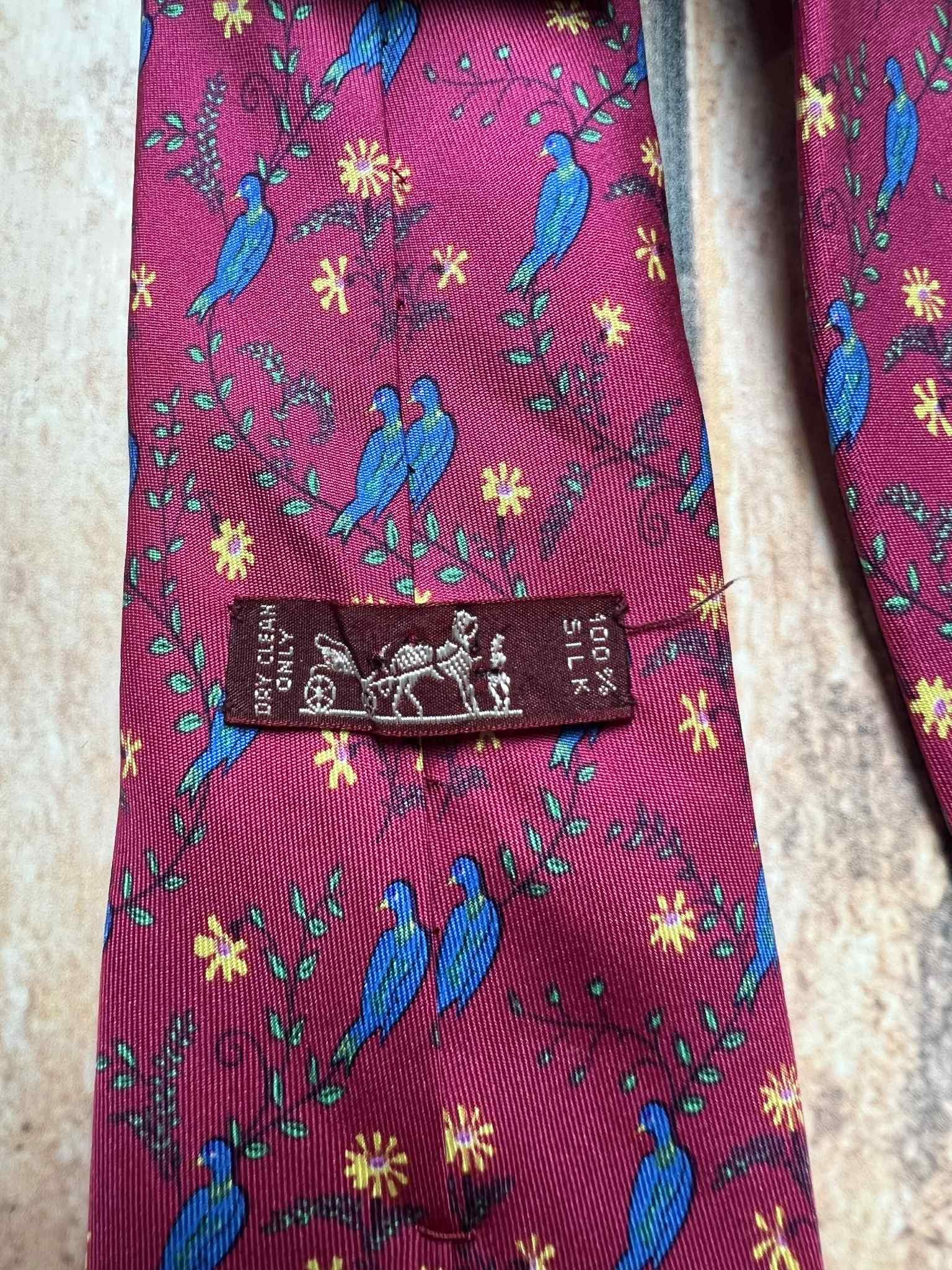 Hermes Hermes of Paris Silk Tie 7185 UA vintage Size ONE SIZE - 8 Thumbnail