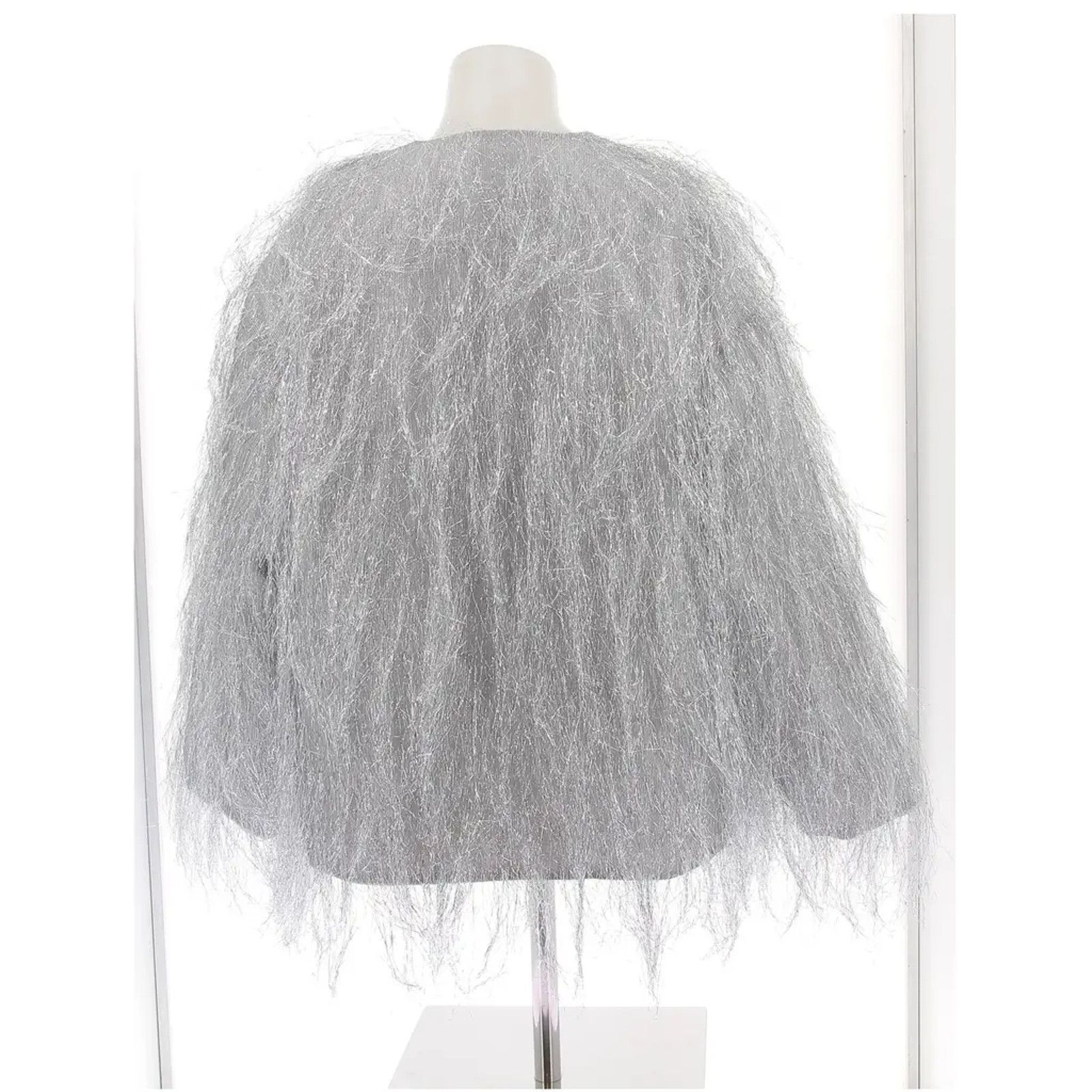 Sleeper NWT Sleeper Disco Metallic Fringe Jacket Silver (L-XL) Size L / US 10 / IT 46 - 6 Thumbnail
