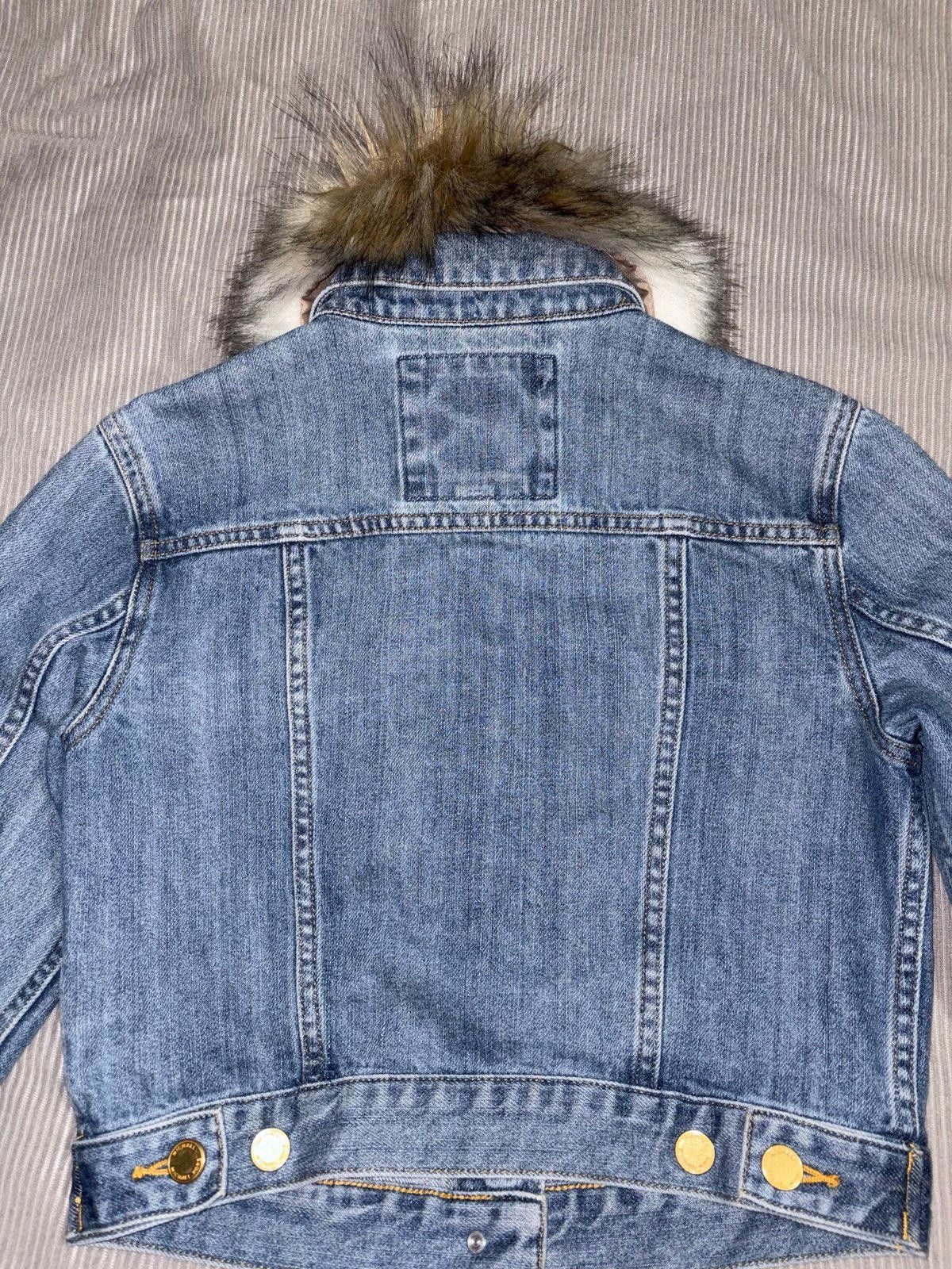If Six Was Nine Vintage Y2k Michael Kors Denim Jean Jacket Fur Collar west Size XS / US 0-2 / IT 36-38 - 8 Thumbnail