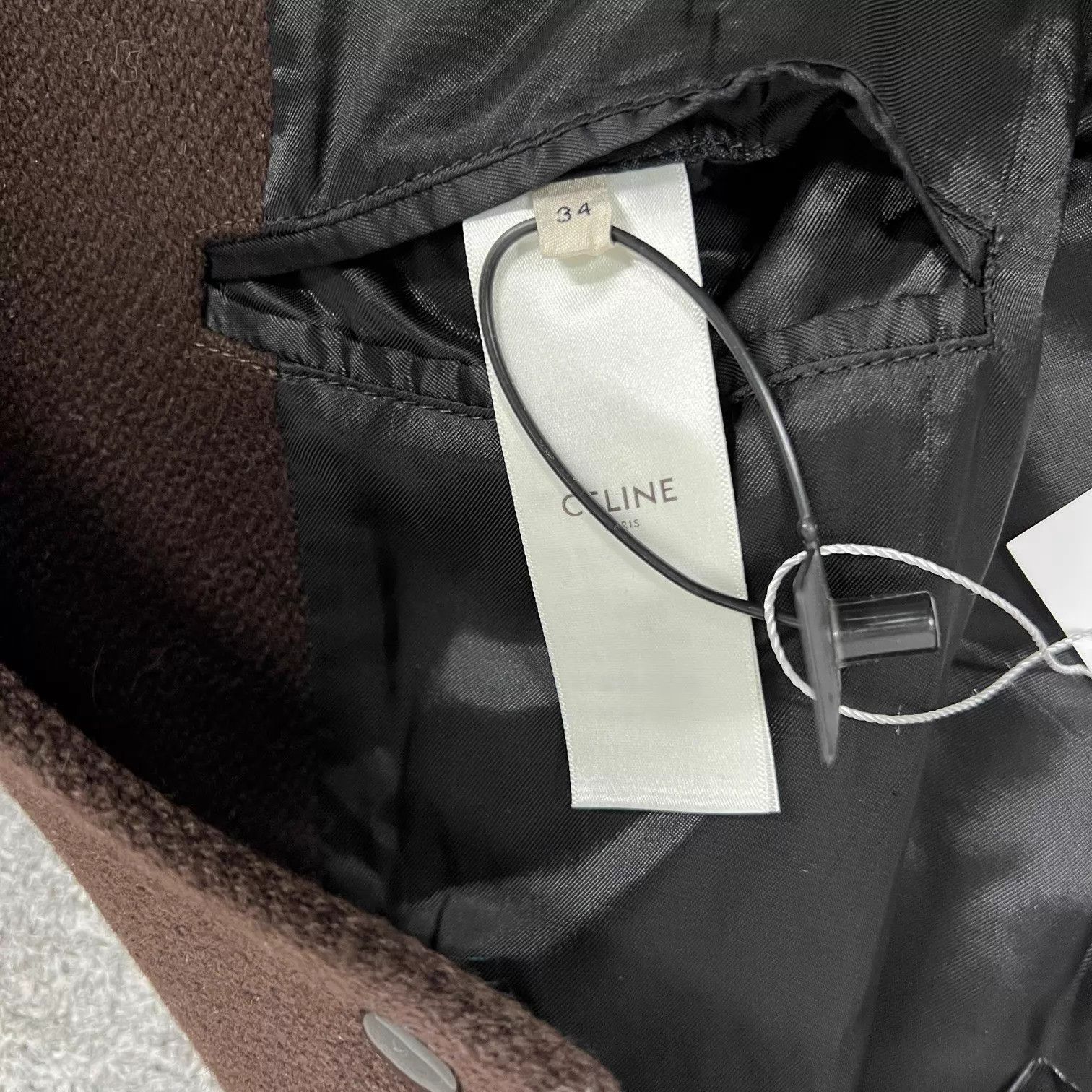 Celine Celine Chest Embroidered Baseball Jacket 34 (like new) Tan Size XXS / US 00 / IT 34 - 6 Thumbnail
