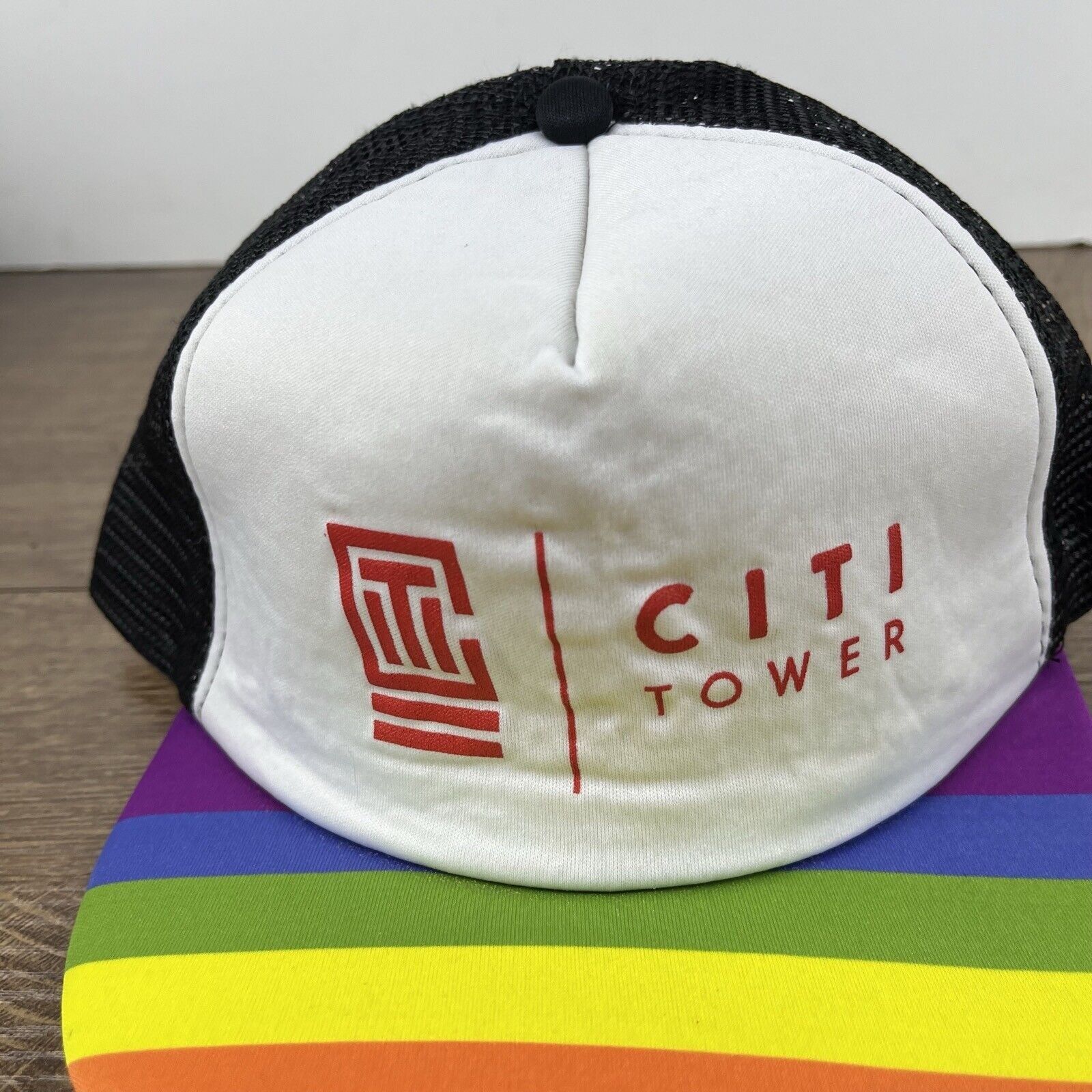 Other Citi Tower Snapback Hat Pride White Hat Adjustable White Adu Size ONE SIZE - 8 Thumbnail