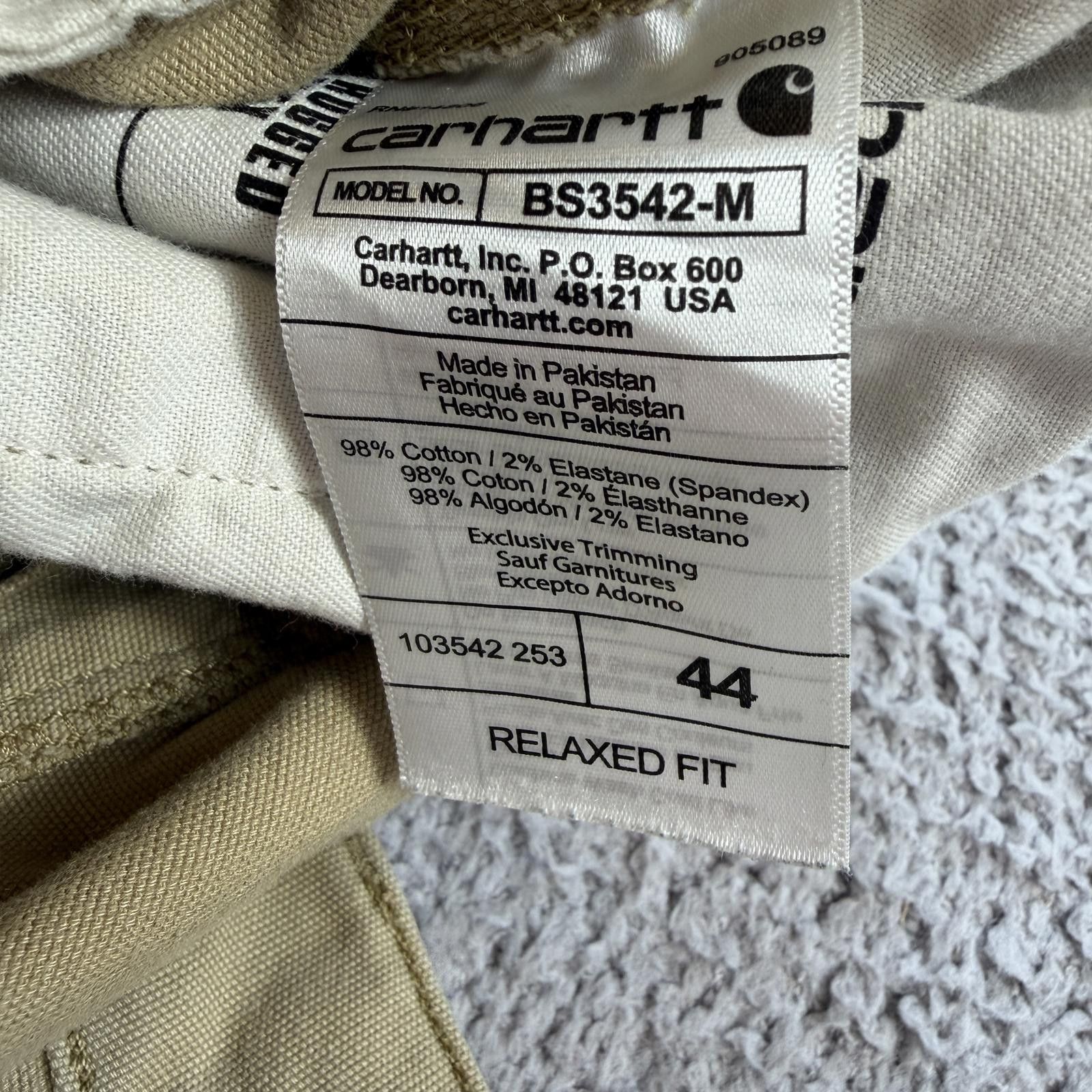 Carhartt Carhartt Relaxed Fit Cargo Work Shorts ABC Supply Co Mens Size US 44 / EU 60 - 5 Thumbnail