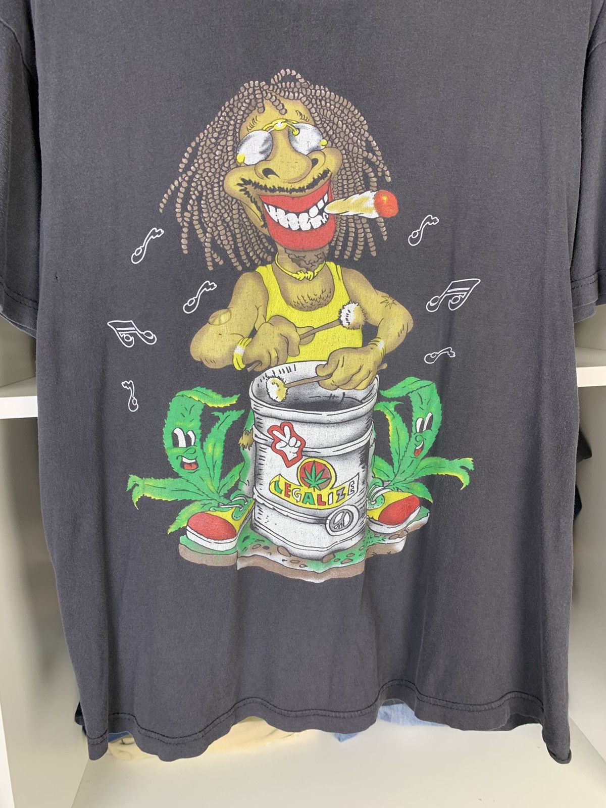 Vintage Vintage Legalize Canabis Rasta T-shirt Size US M / EU 48-50 / 2 - 7 Thumbnail