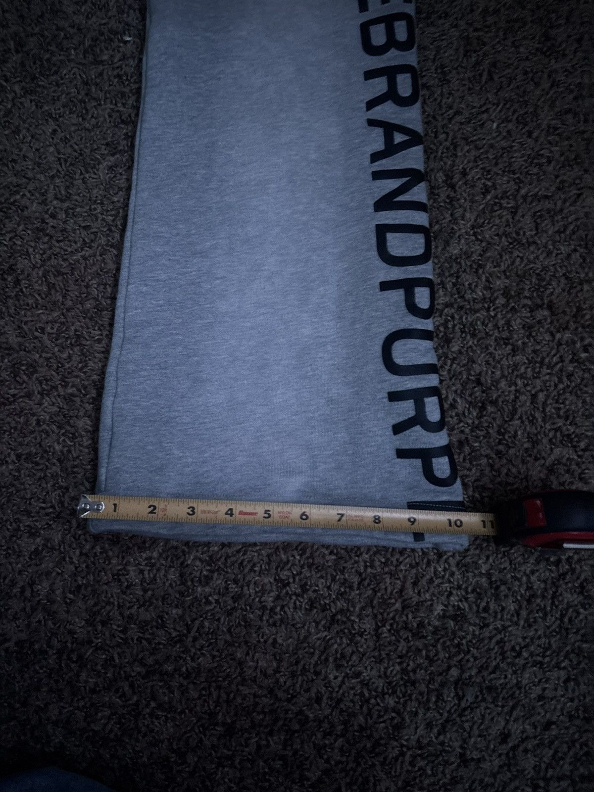 Purple purple brand grey and black lettering sweatpants Size US 35 - 6 Thumbnail