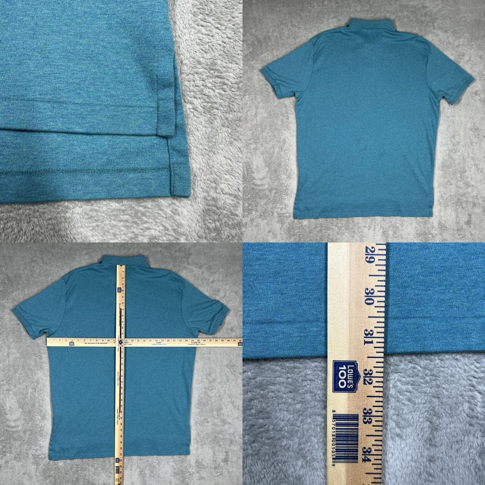 Ralph Lauren Ralph Lauren Polo Shirt XL Teal Blue Mens Regular Short Sleeve Collared Button Front 100% Cotton Mini Pony Logo Casual EUC 90s Vintage? (No) Size US XL / EU 56 / 4 - 8 Thumbnail
