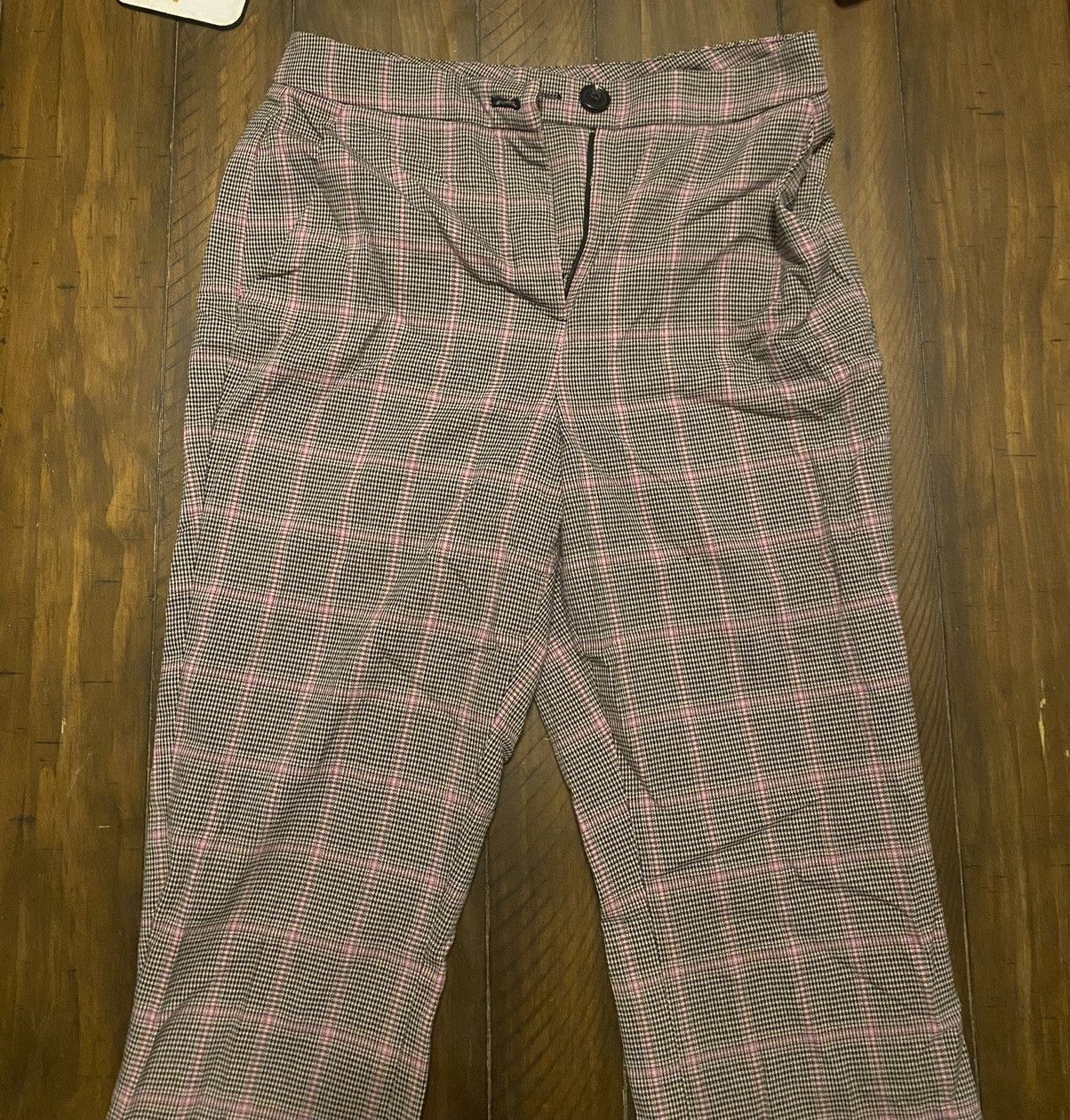 Vintage Purple plaid pants Size 26" / US 2 / IT 38 - 1 Thumbnail