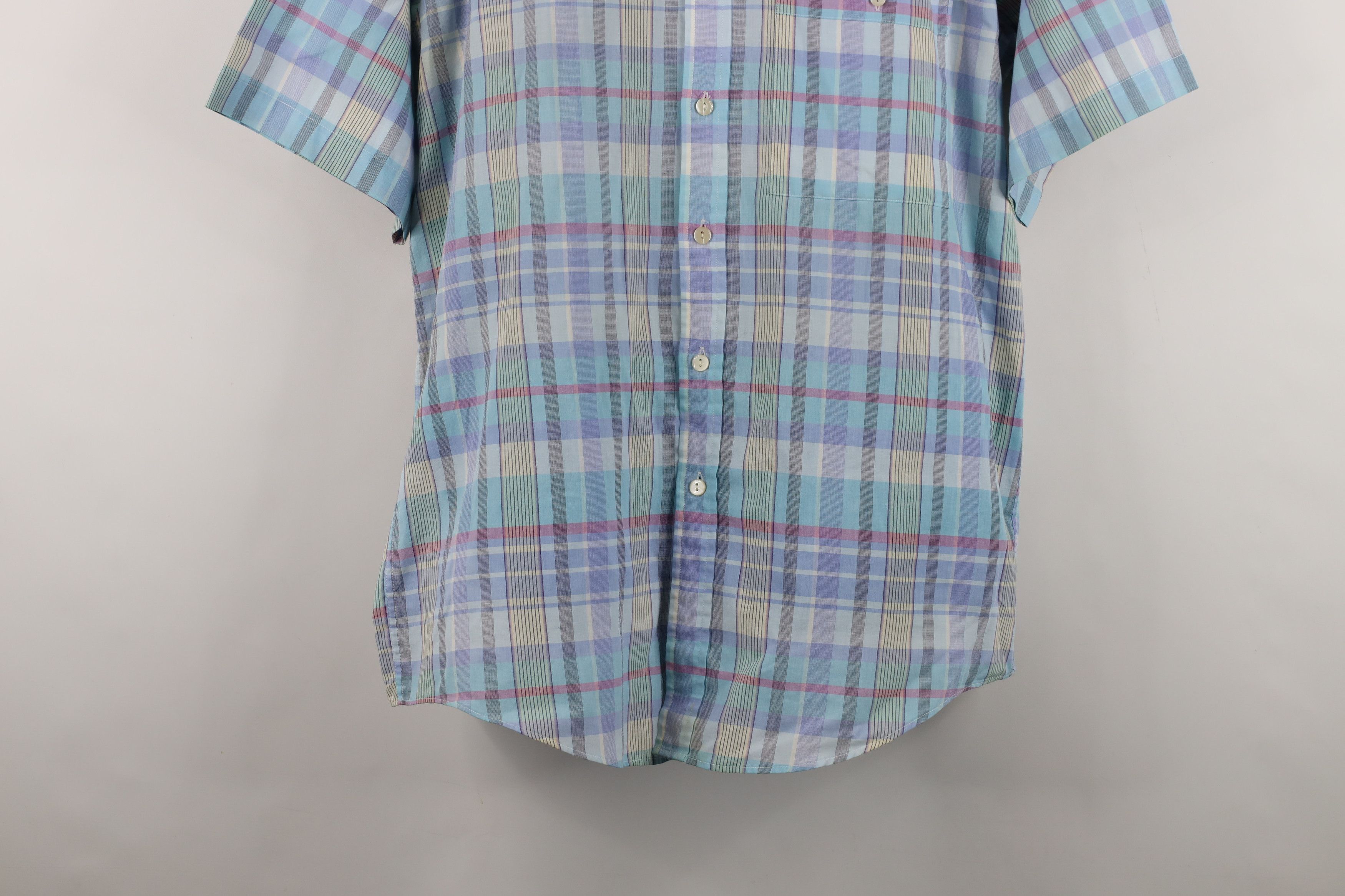 Vintage Vintage 90s Streetwear Plaid Collared Button Down Shirt Size US M / EU 48-50 / 2 - 3 Thumbnail