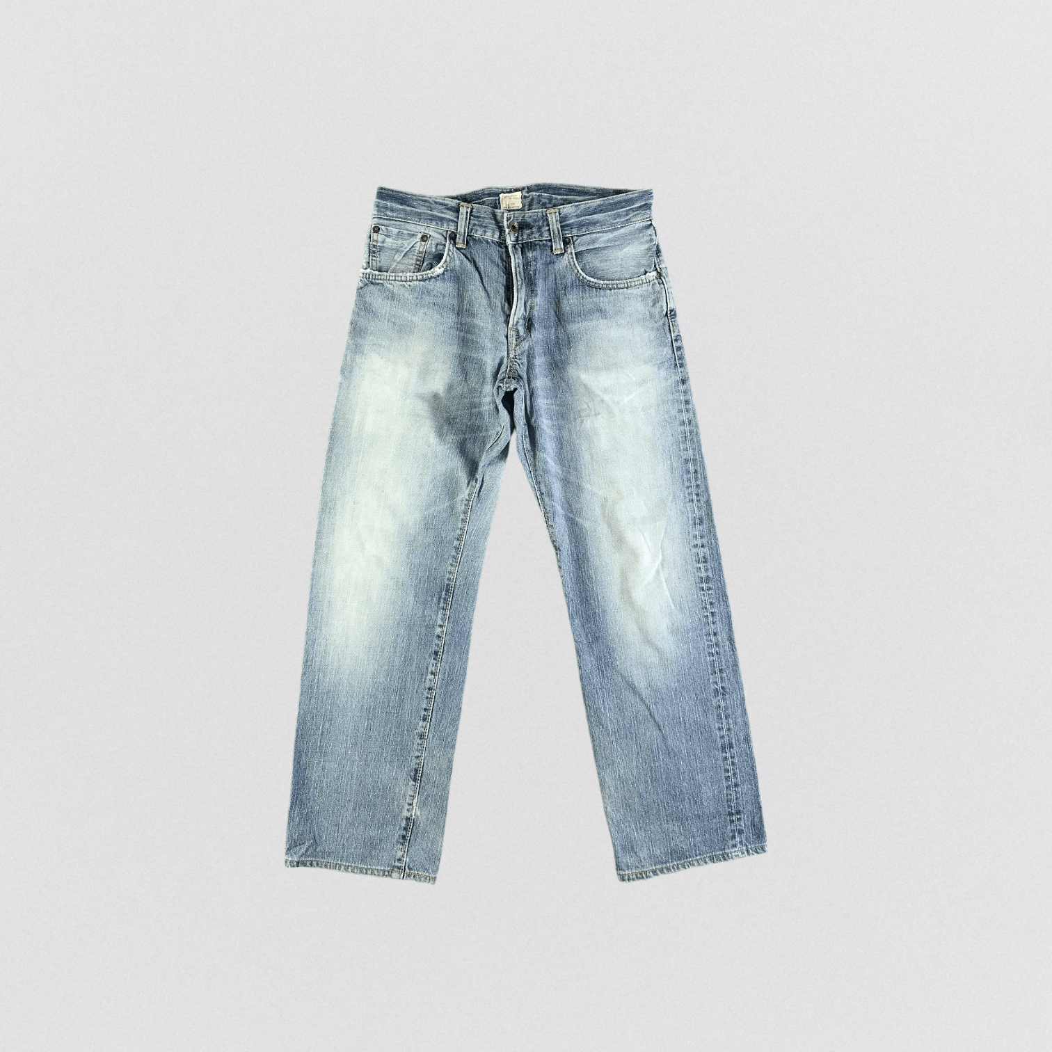 Edwin Vintage Light Wash Edwin 505 Selvedge Jeans-JM3575 Size US 33 - 1 Thumbnail