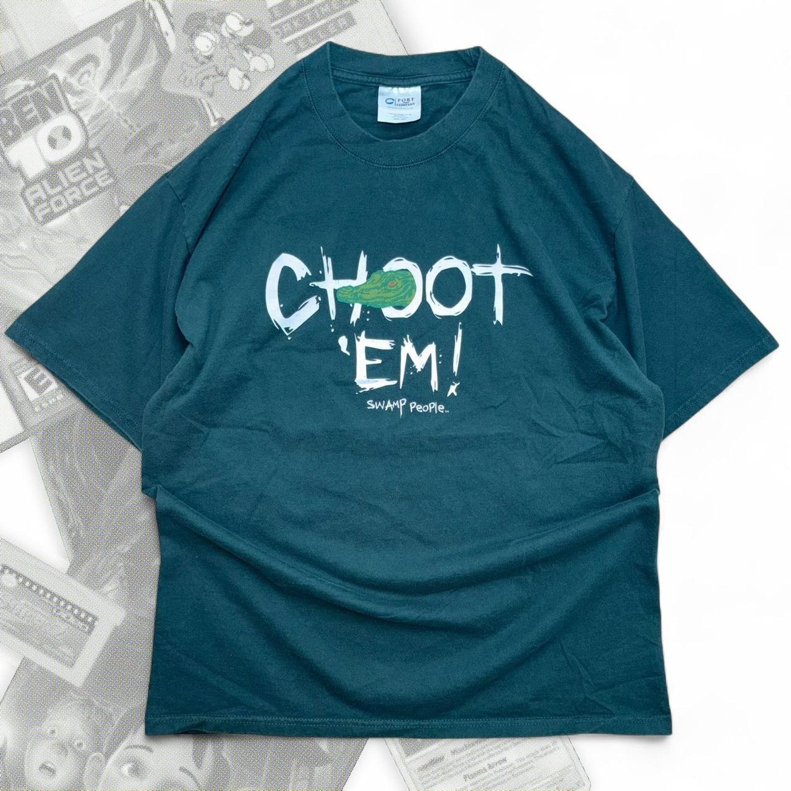 & Other Stories Y2K Choot Em! History Channel Swamp People Graphic Tee Size US L / EU 52-54 / 3 - 2 Thumbnail