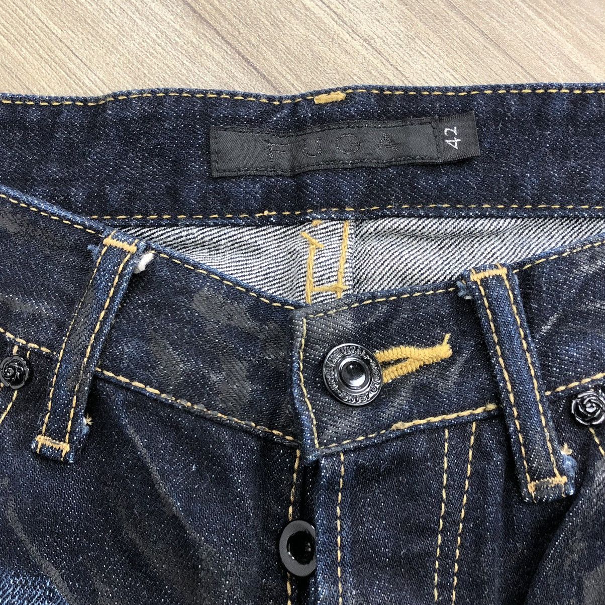 GOSTAR DE FUGA × If Six Was Nine × Tornado Mart 🇯🇵 2000s Fuga Devil Vomits Claw Mark Distressed Flared Jeans Size US 30 / EU 46 - 12 Thumbnail