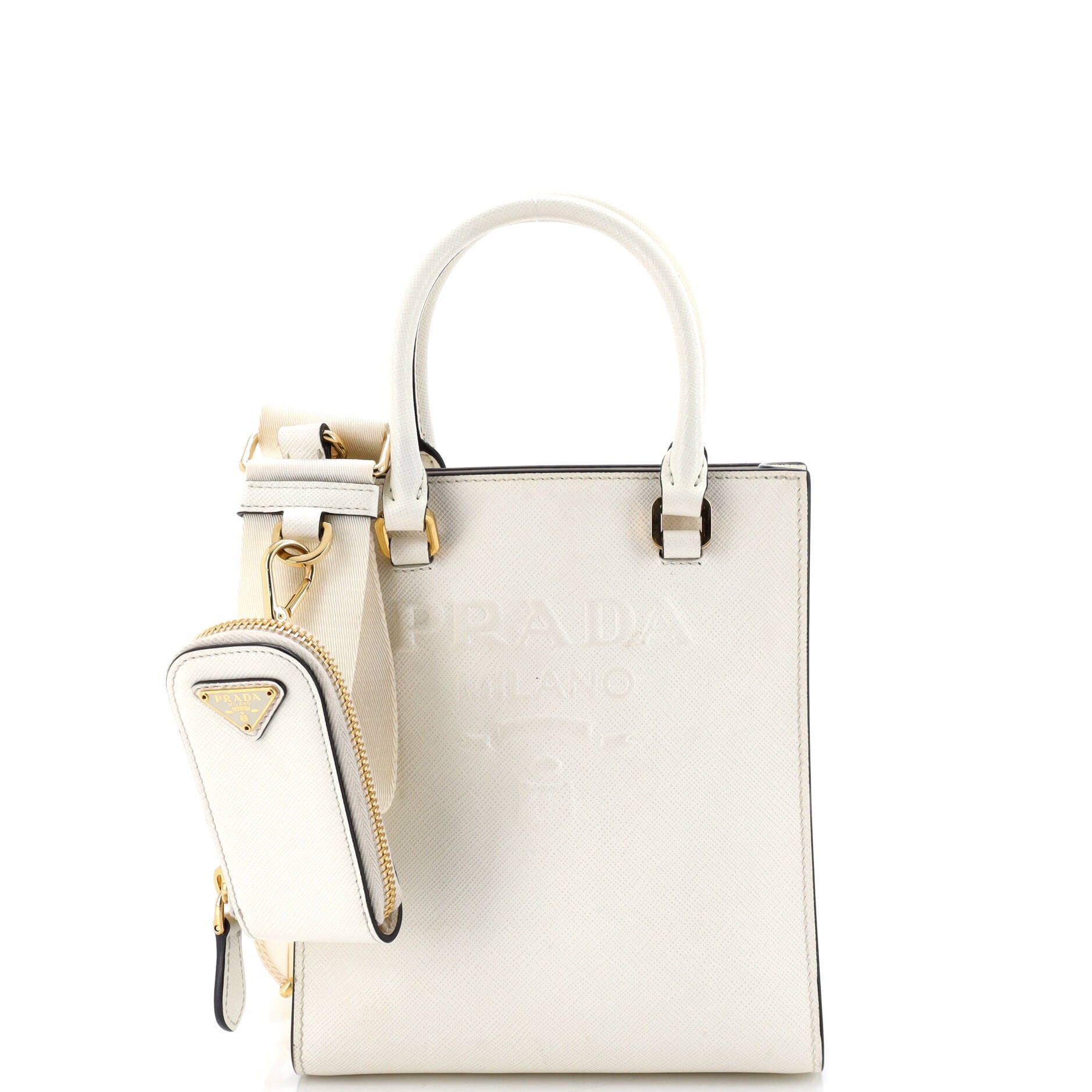 Prada Lux Embossed Logo Tote Size ONE SIZE - 1 Thumbnail