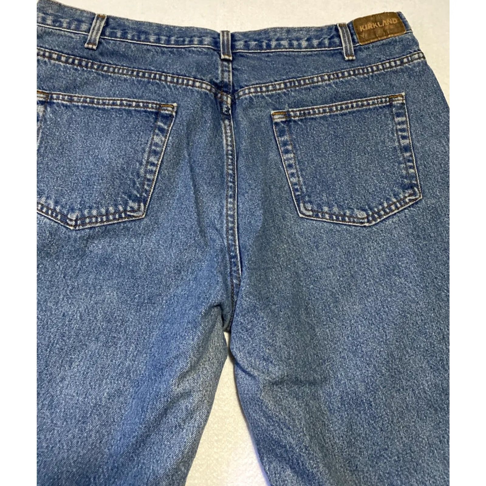 Denime Kirkland Jeans Mens 40x32 Blue Denim Straight Leg Cotton / 28-27 Jeans Size US 40 / EU 56 - 6 Thumbnail