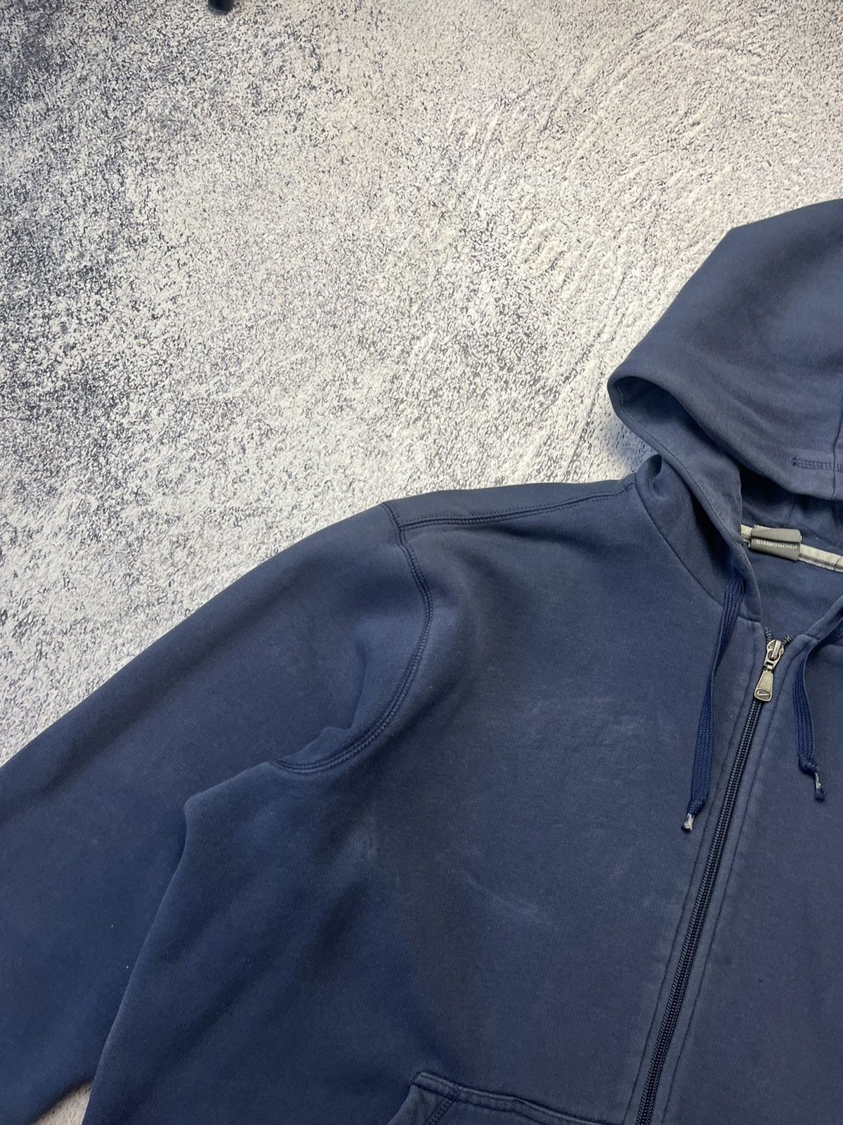 Nike Vintage Nike Distressed Zip Up Hoodie Swoosh Drill Size US L / EU 52-54 / 3 - 11 Thumbnail