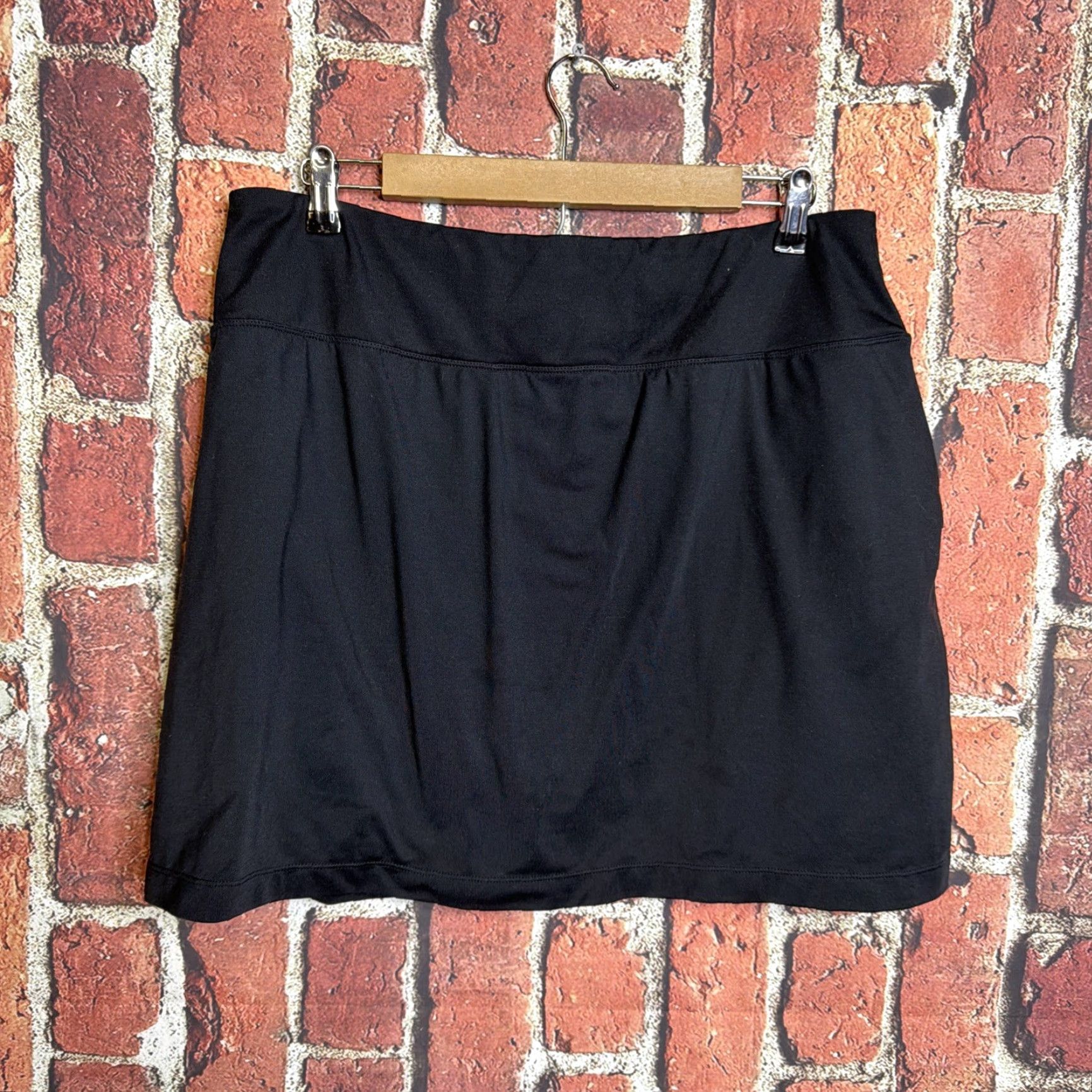 Vintage Title Nine Original Dream Skort XL Black Pull On Inner Shorts Mini 16" Size 40" / US 18 - 5 Thumbnail