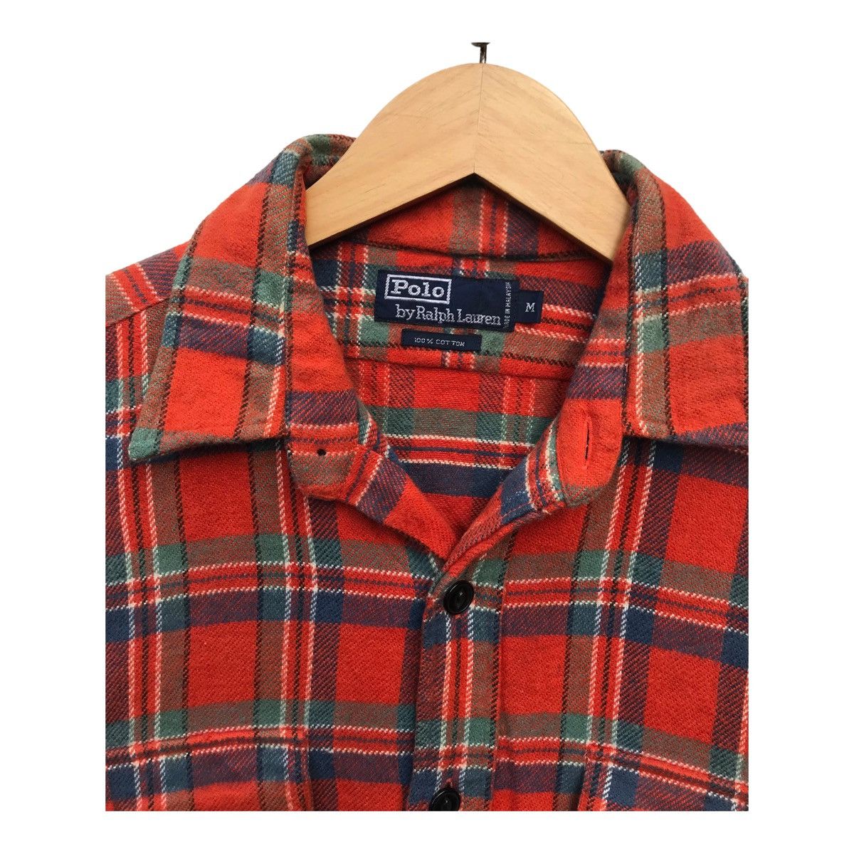 Polo Ralph Lauren × Vintage Vintage Polo Ralph Lauren Flannel Shirt Size US XL / EU 56 / 4 - 2 Thumbnail