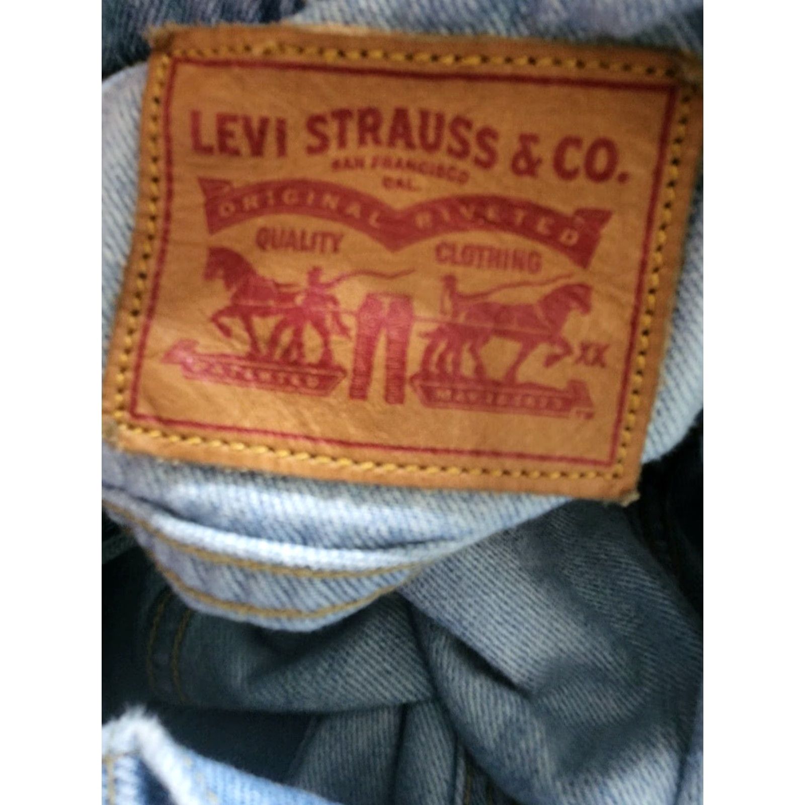 Levi's Levi's Womens Denim Vest Sleeveless Punk Rockabilly Sz M Blue Casual Denim Top Size M / US 6-8 / IT 42-44 - 6 Thumbnail