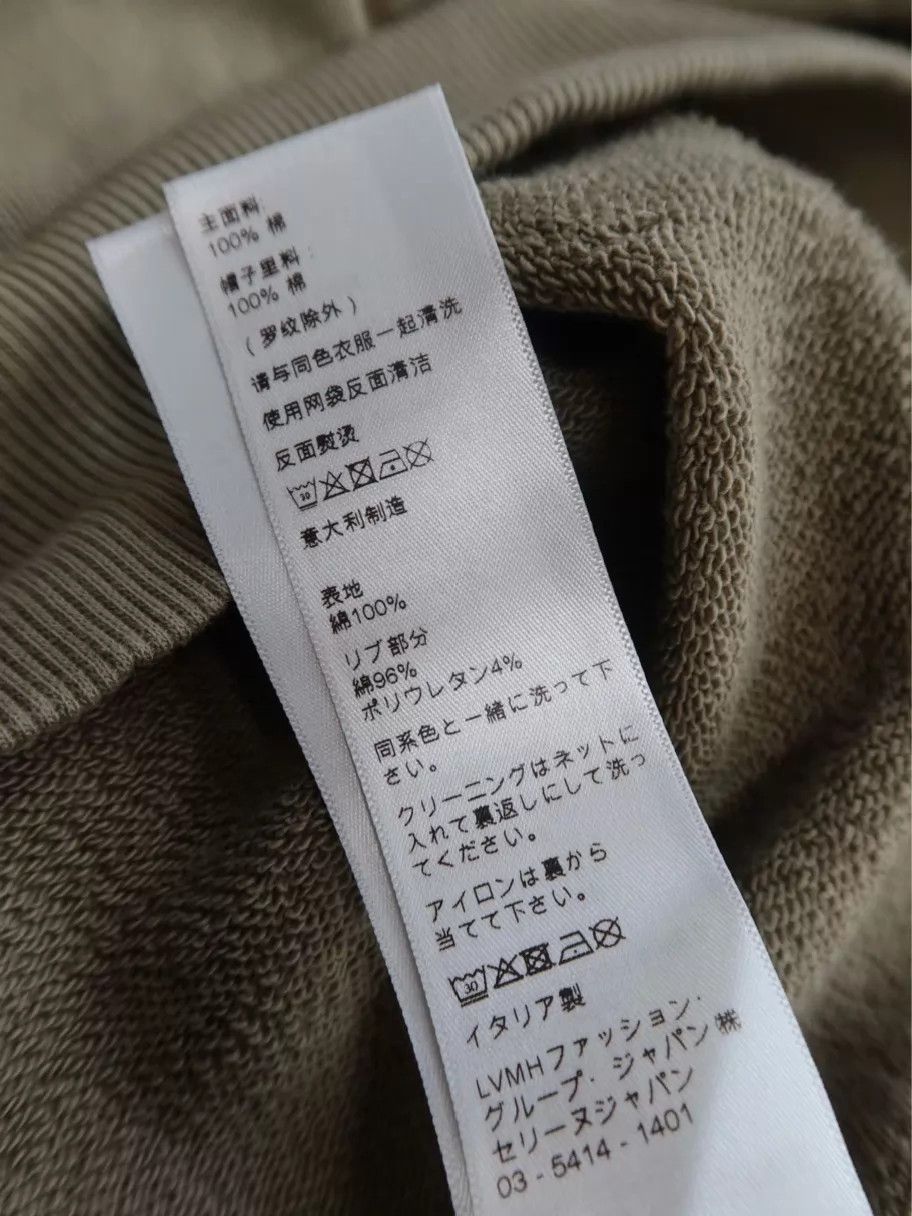 Celine CELINE Solid Logo Print Longsleeve Sweatshirt Khaki M Size US M / EU 48-50 / 2 - 6 Thumbnail