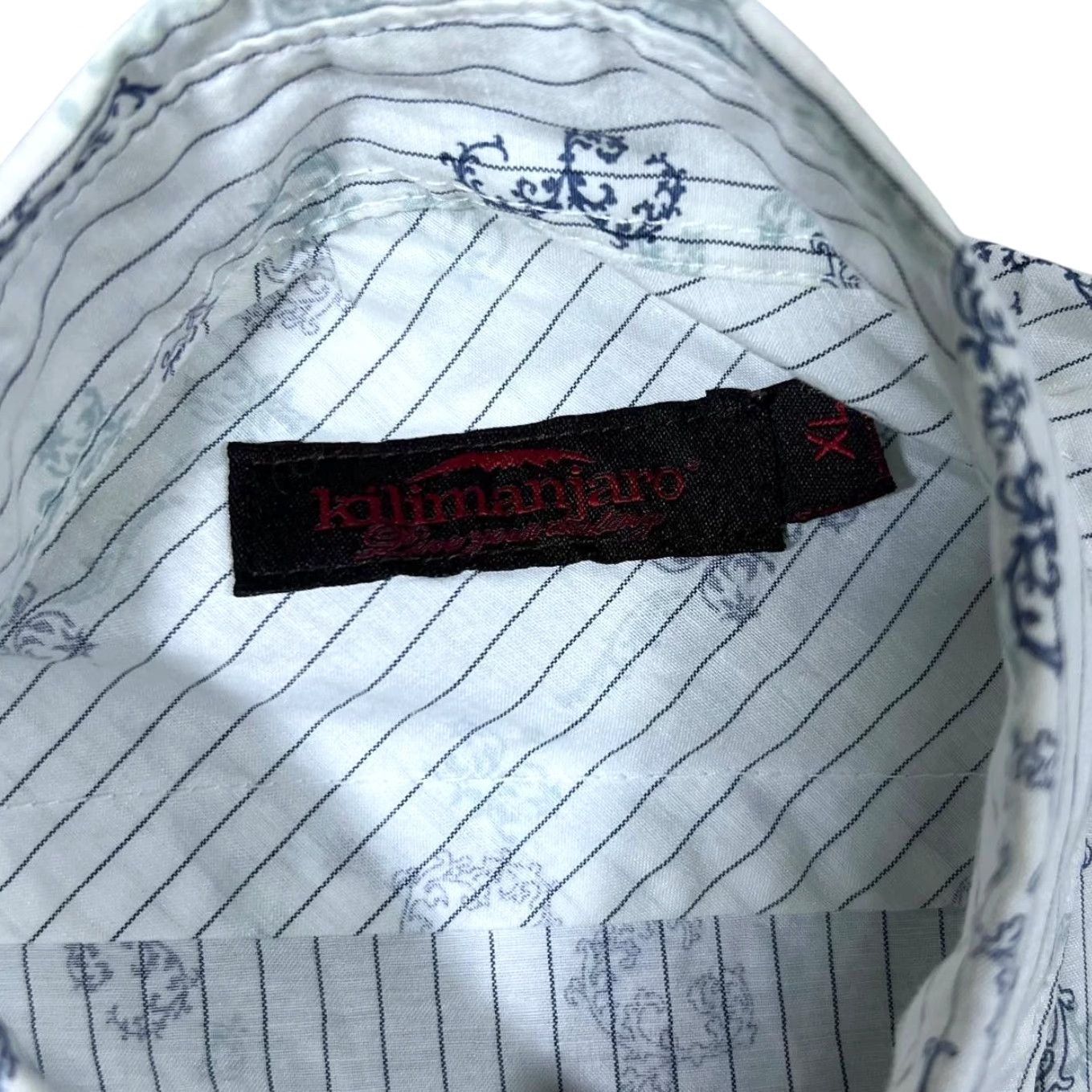 Vintage Kilimanjaro Paisley Filigree Cowboy Western Popper Short Sleeve Shirt M Mens White Paisley Western Vintage Shirt (Size XL fits Small/Medium) Size US M / EU 48-50 / 2 - 4 Thumbnail